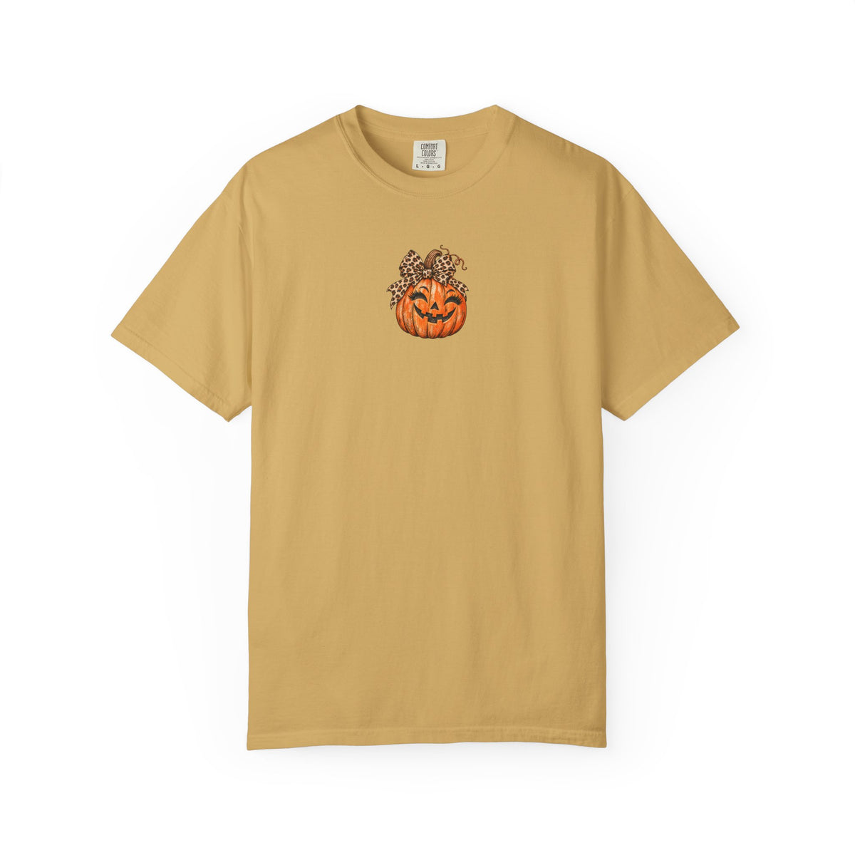 Leopard Pumpkin Halloween Comfort Colors Tee