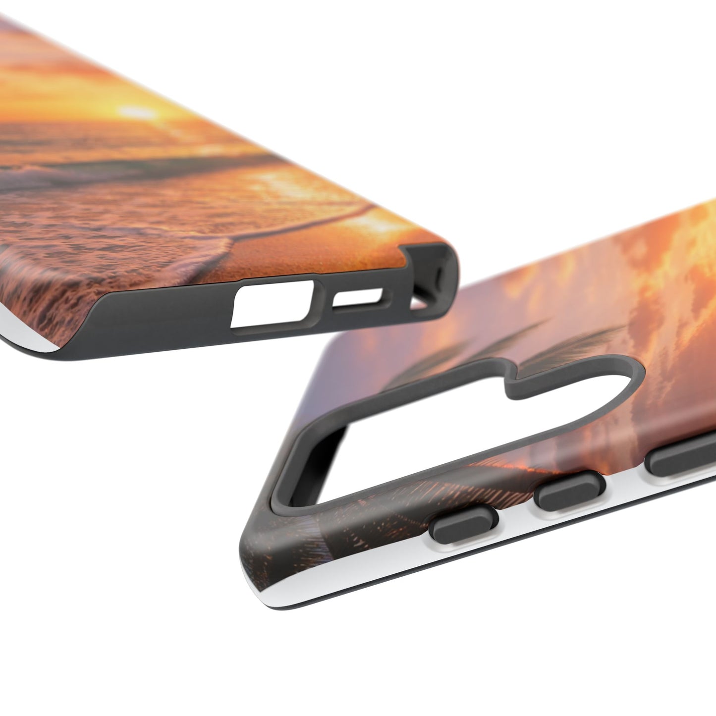 Golden Hour Beach Case — Tropical Palm Sunset Protective Case