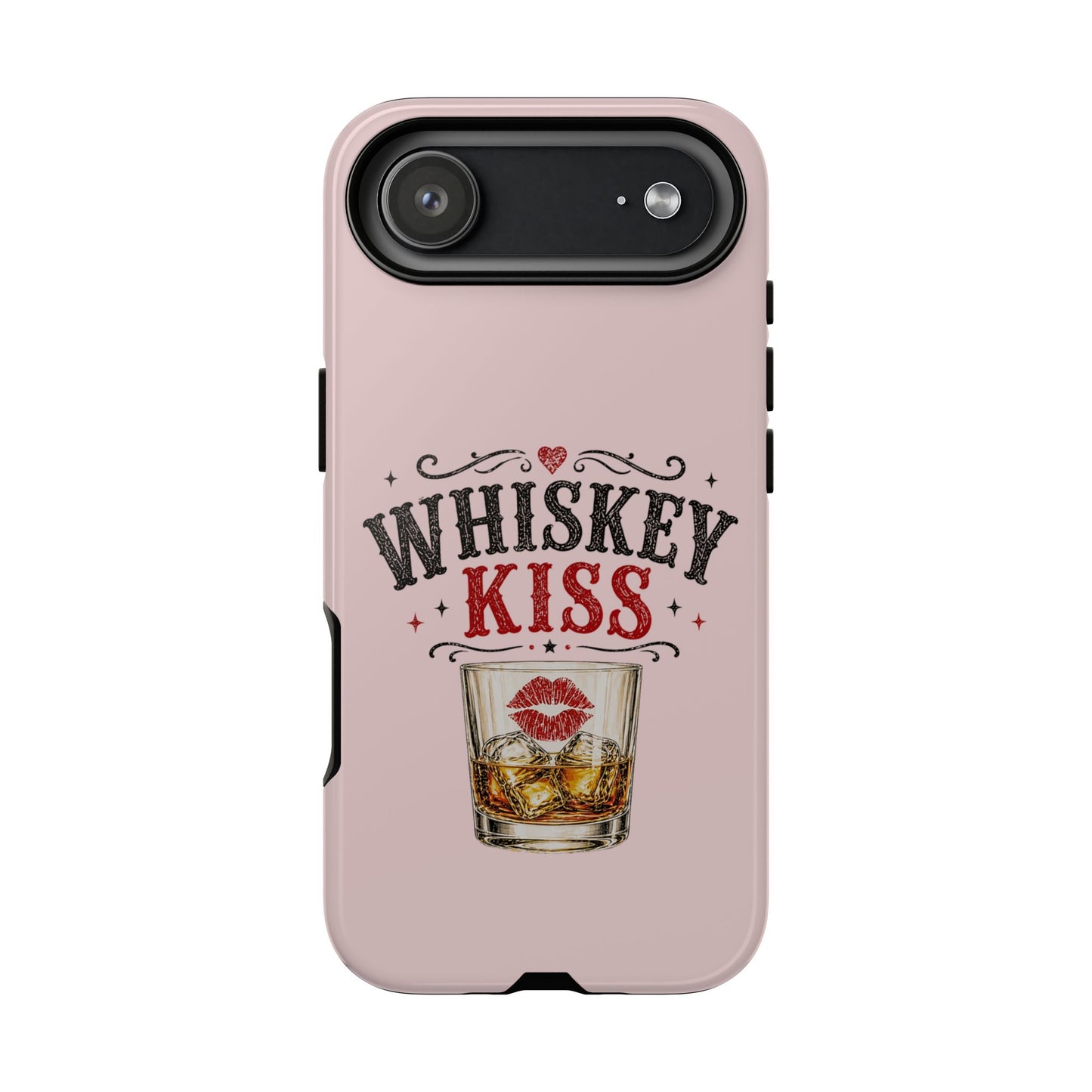 Whiskey Kiss Phone Case, Western Cowgirl Phone Case, Country Girl iPhone & Samsung Case, Cute Whiskey Lover Gift, Matte or Glossy