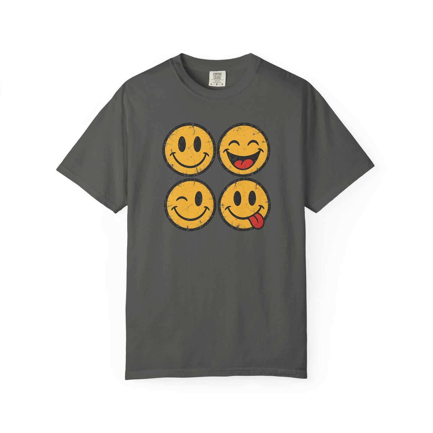 Vintage Happy Faces Graphic Tee