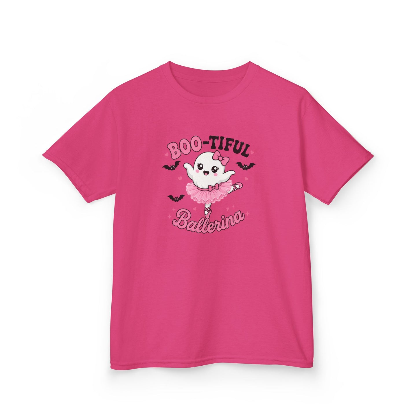 Boo-tiful Ballerina Kids Halloween T-Shirt | Cute Ghost Ballet Tee for Girls