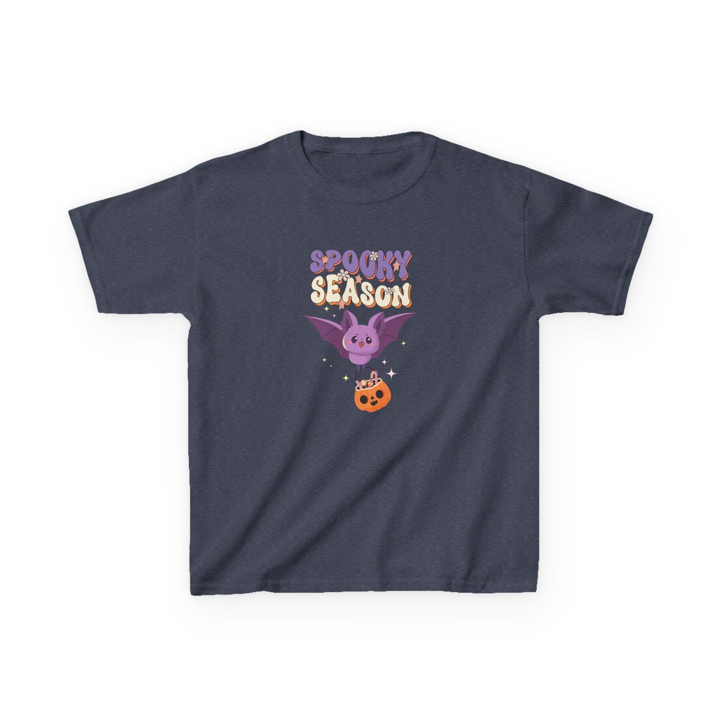 Spooky Season Bat Kids Halloween T-Shirt