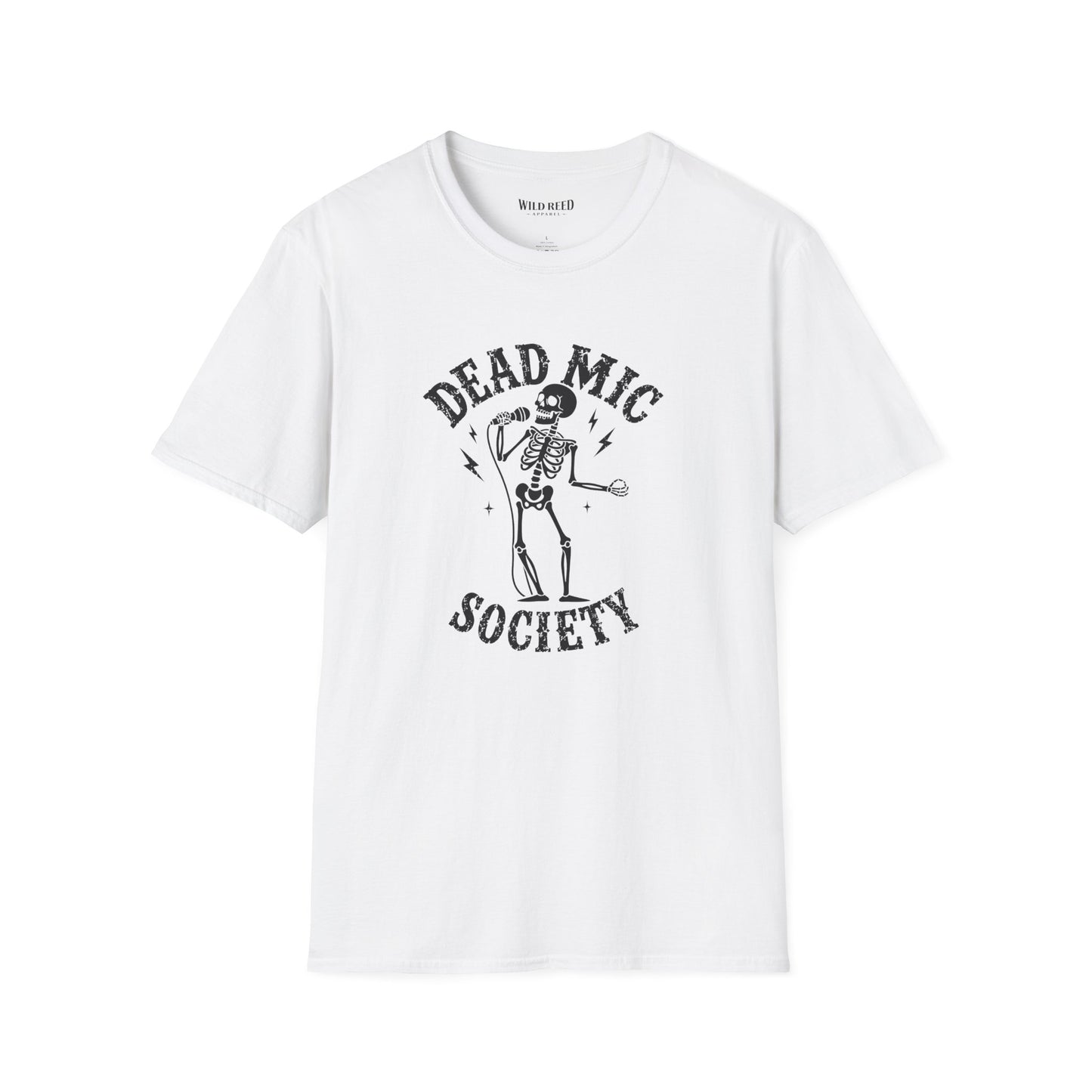 Dead Mic Society Skeleton Halloween T-Shirt