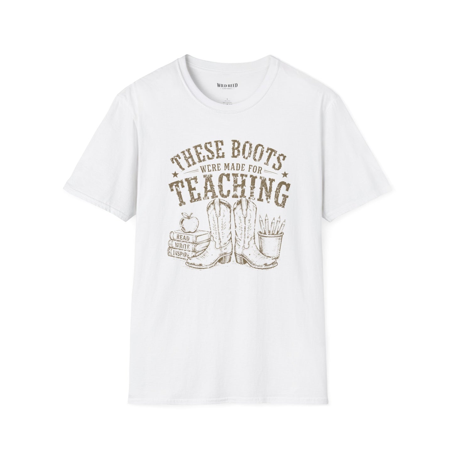 These Boots Were Made for Teaching Shirt | Vintage Western Teacher Tee | Cowgirl Graphic T-Shirt