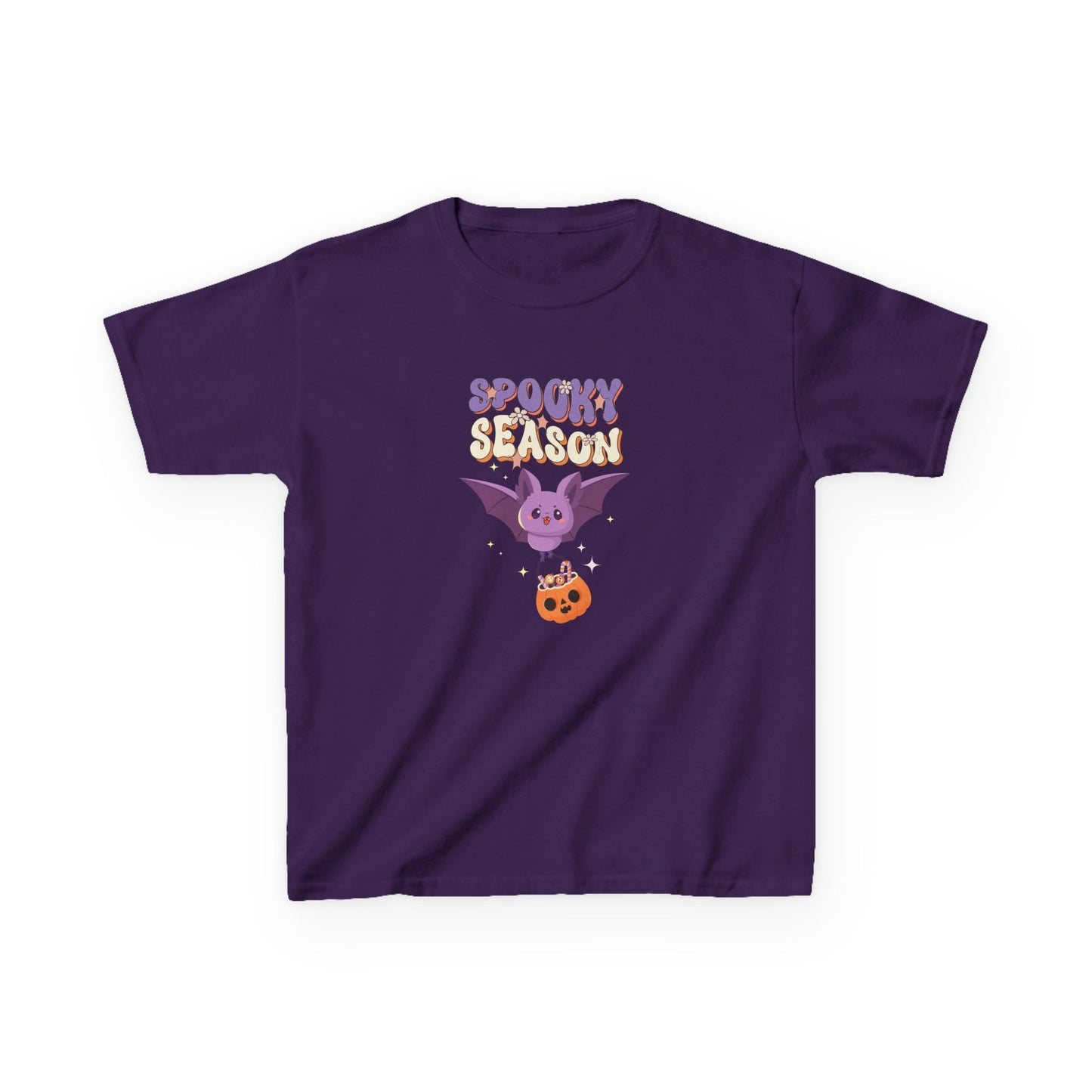 Spooky Season Bat Kids Halloween T-Shirt