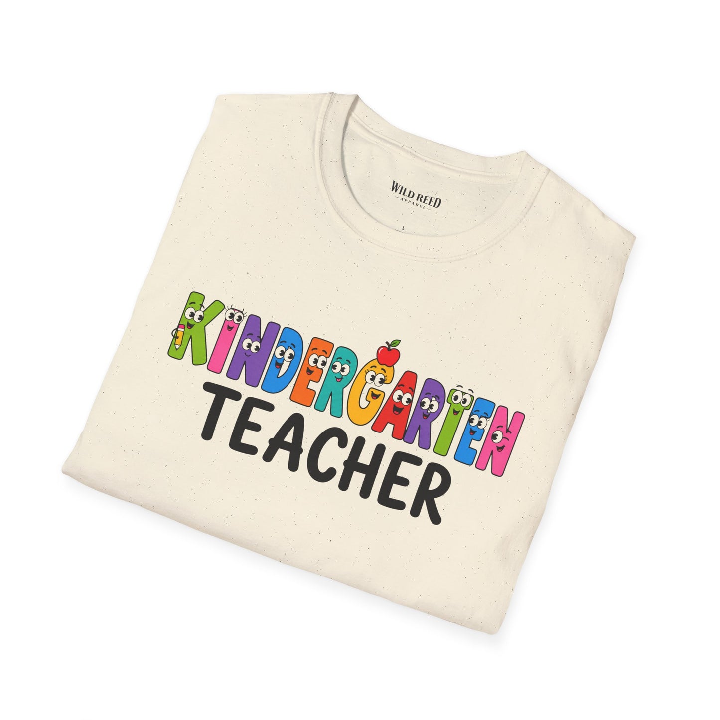Kindergarten Teacher Shirt | Colorful Teacher Tee | Back to School Graphic T-Shirt