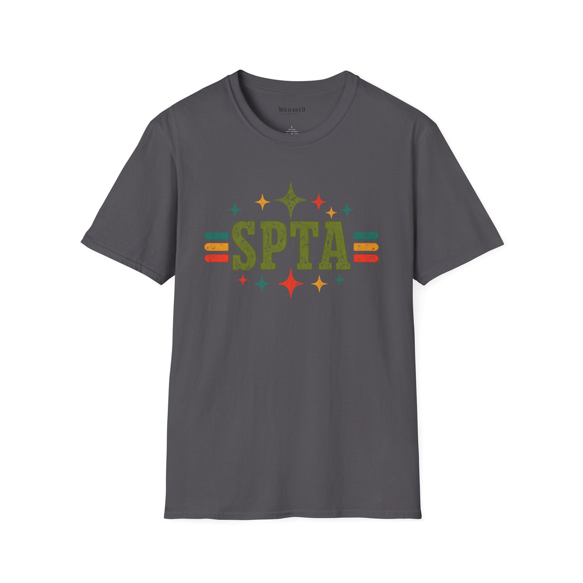 SPTA Retro Collegiate Graphic Tee | School Support Staff Shirt