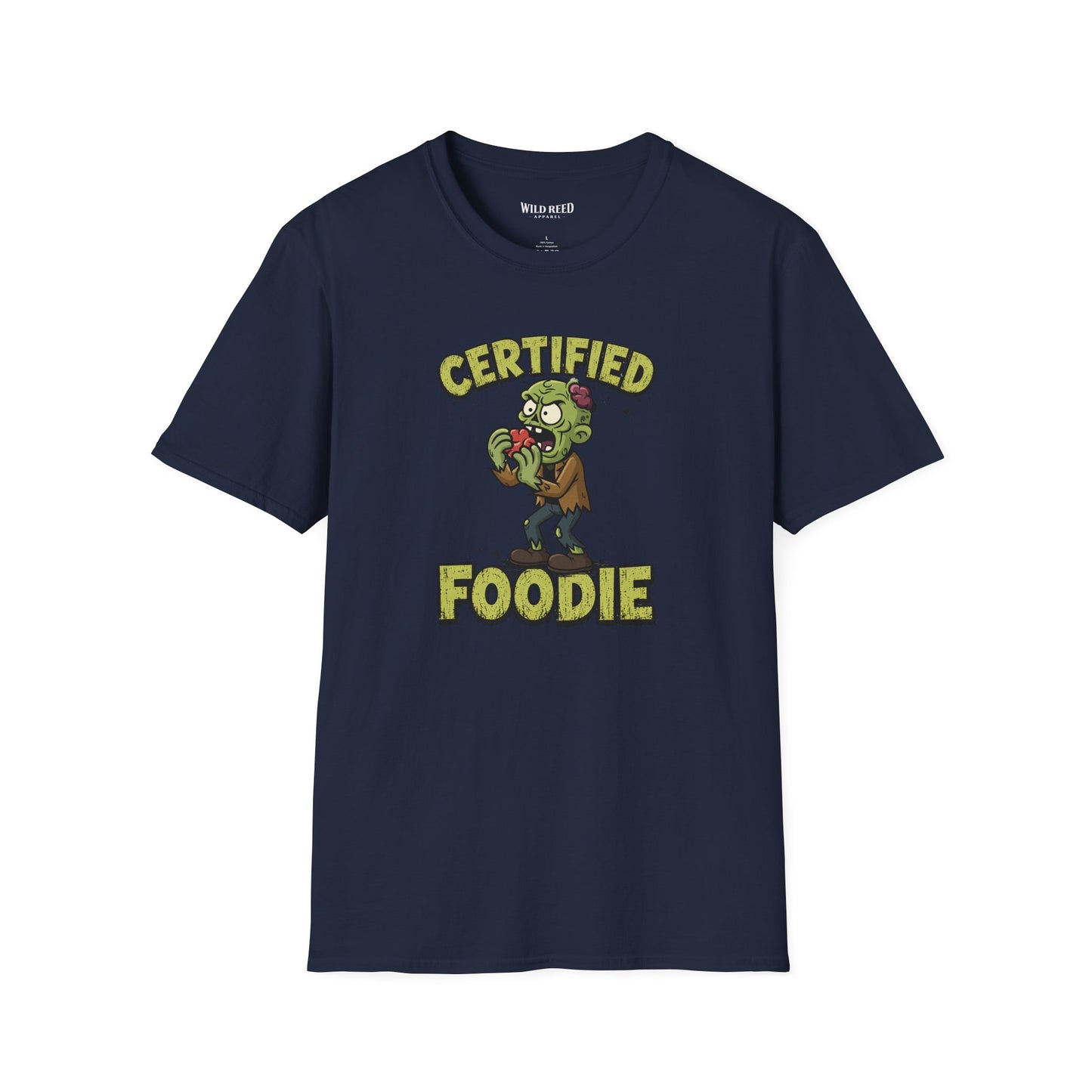 Certified Foodie Funny Zombie Graphic Tee