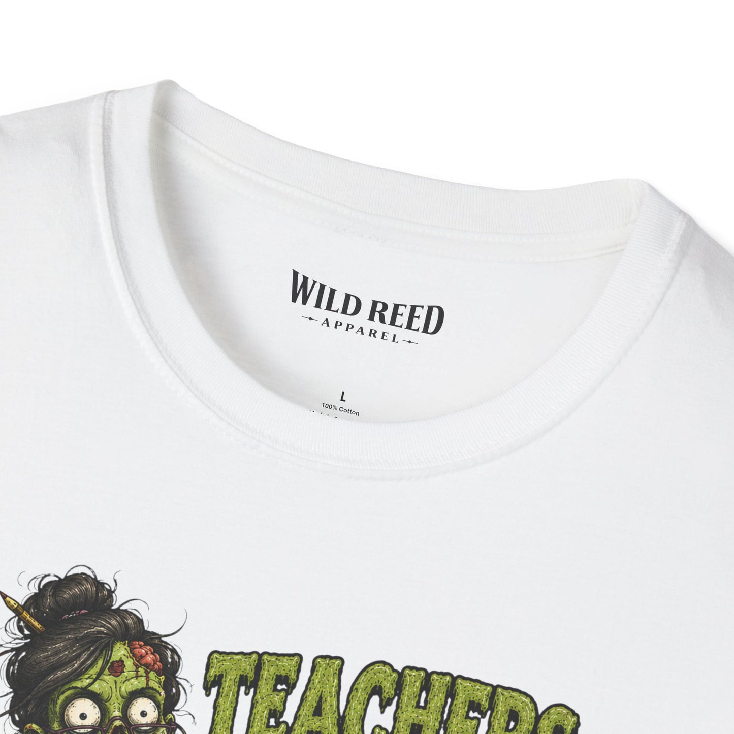 Teachers Love Brains Funny Zombie Teacher Graphic Tee