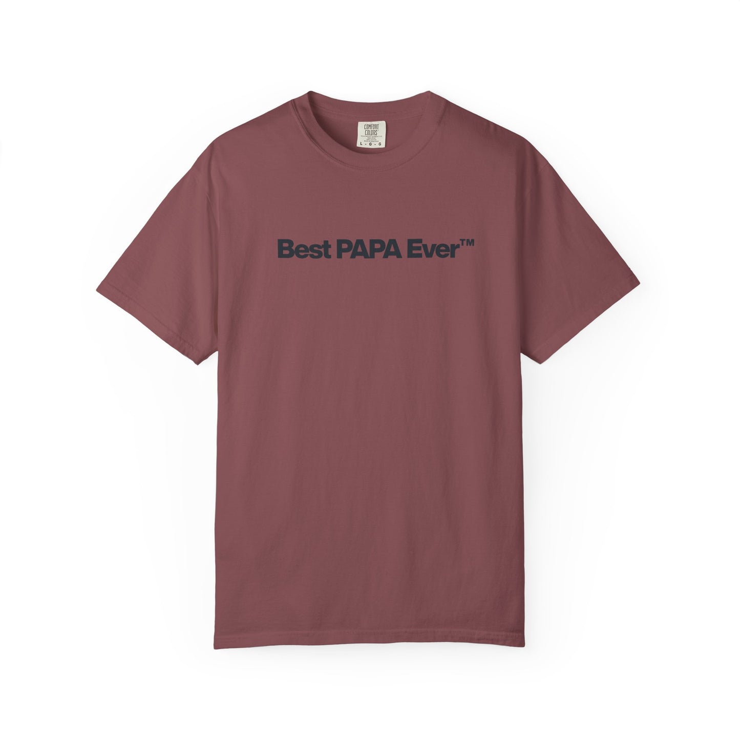 Best PAPA Ever™ Shirt, Father’s Day Graphic Tee, Minimal Dad Shirt, Grandpa Gift, Neutral Vintage Family Tee