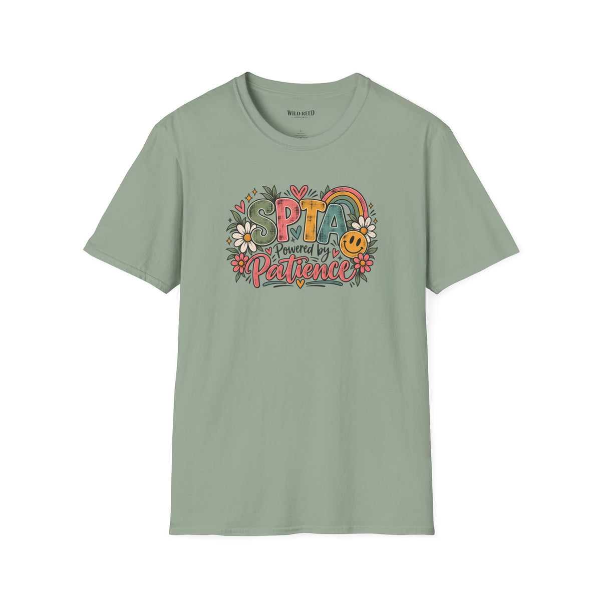 SPTA Powered by Patience Graphic Tee | School Support Staff Shirt