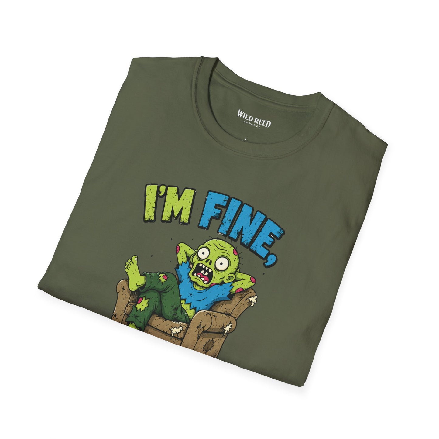 I’m Fine Really Funny Zombie Graphic Tee