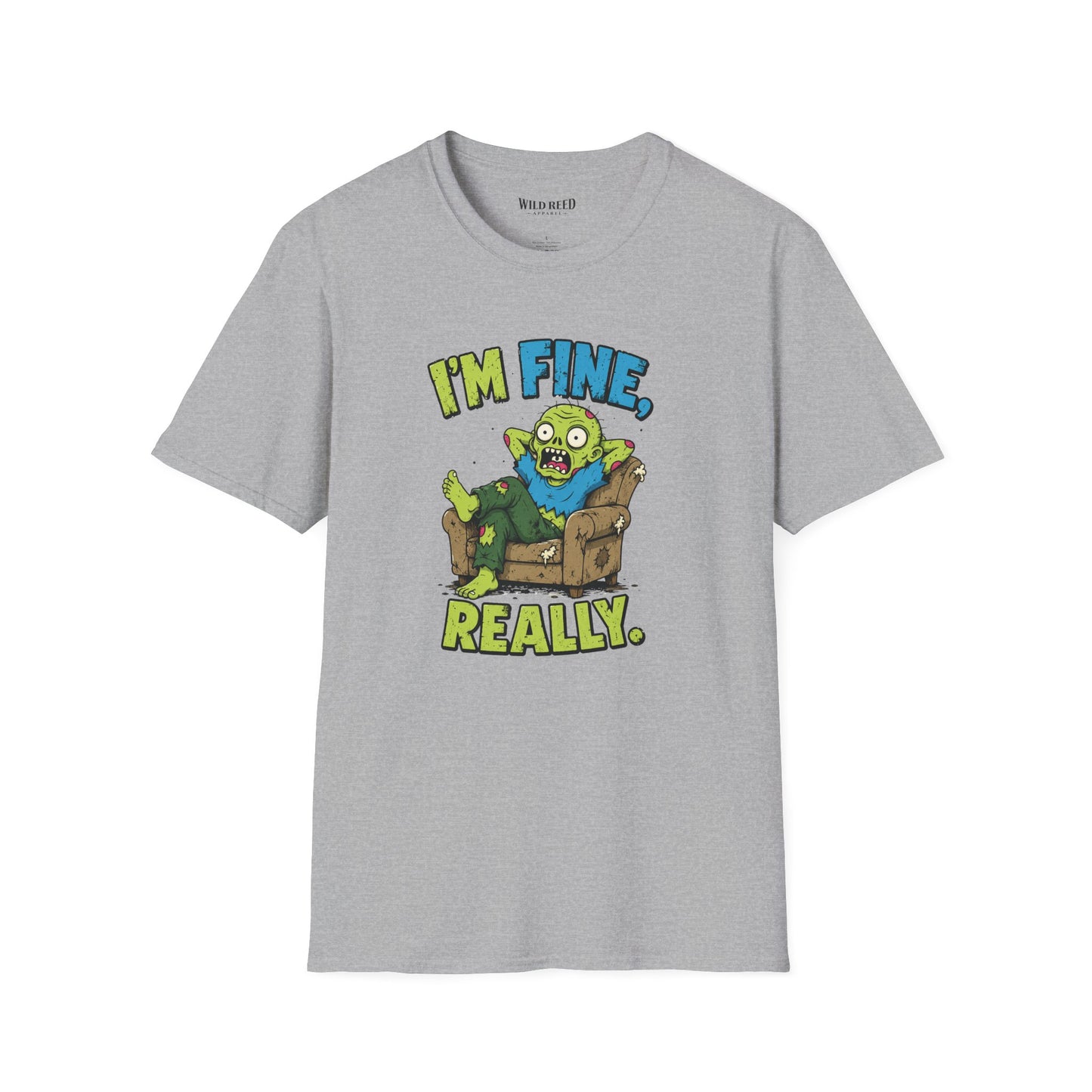 I’m Fine Really Funny Zombie Graphic Tee
