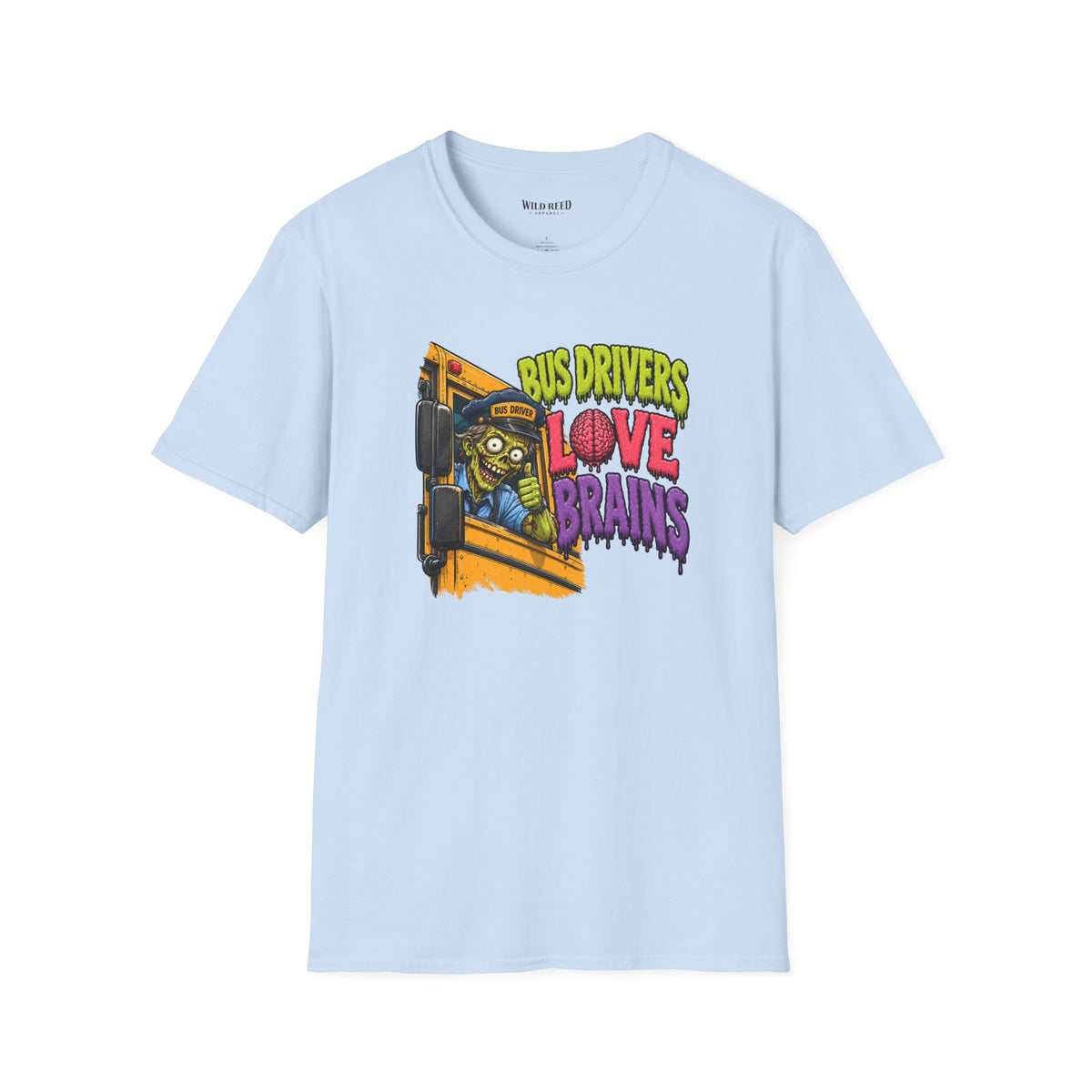 Bus Drivers Love Brains Shirt | Funny Halloween Bus Driver Tee