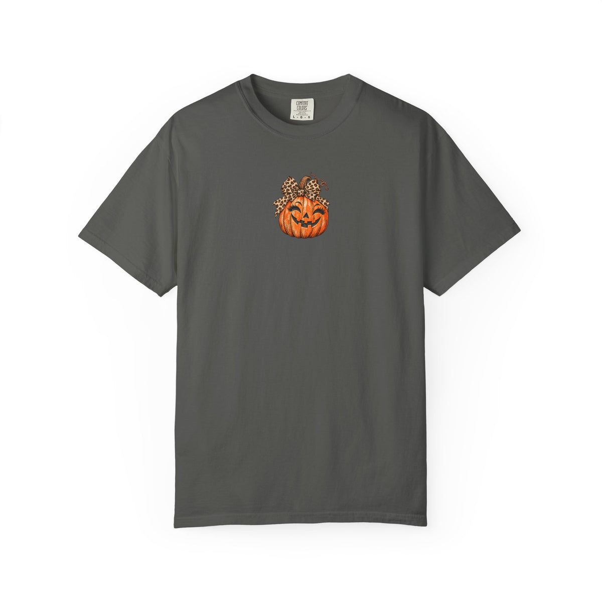 Leopard Pumpkin Halloween Comfort Colors Tee