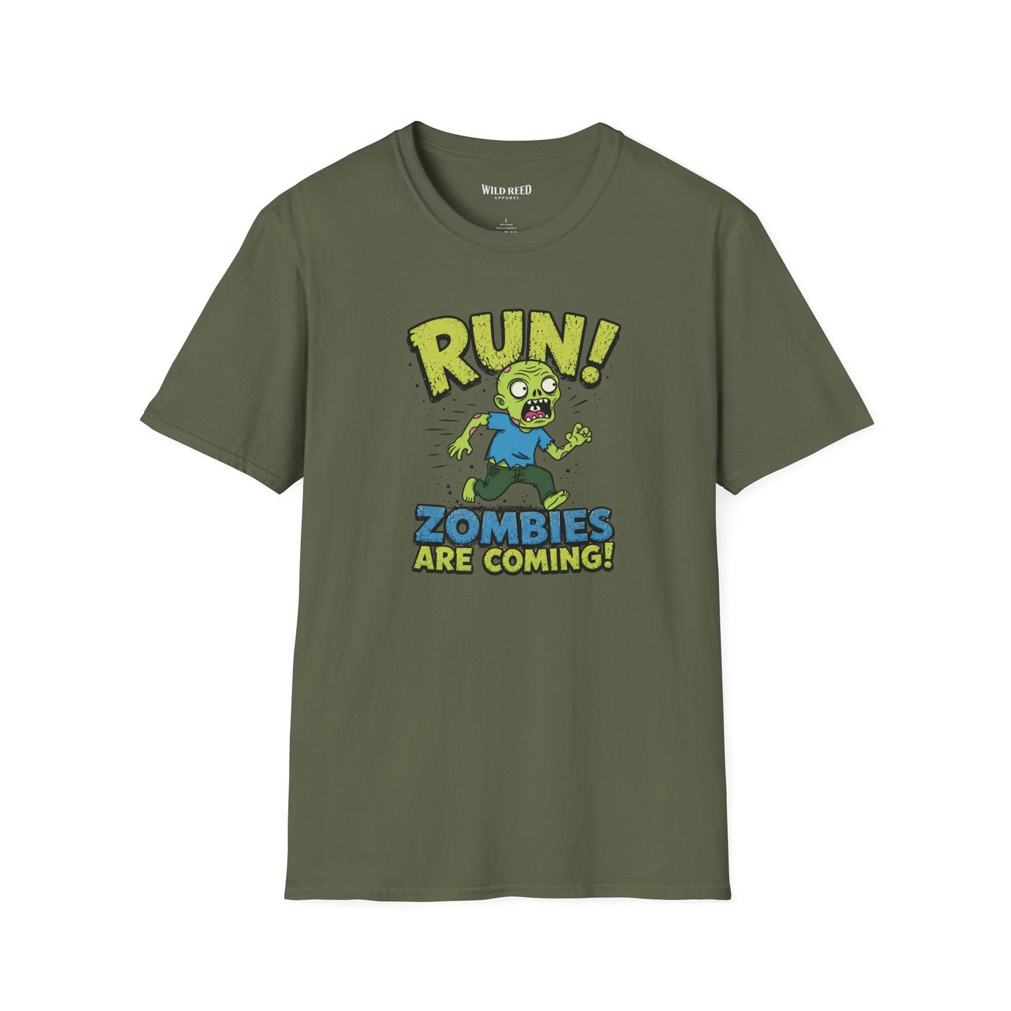 Run! Zombies Are Coming Funny Zombie Graphic Tee