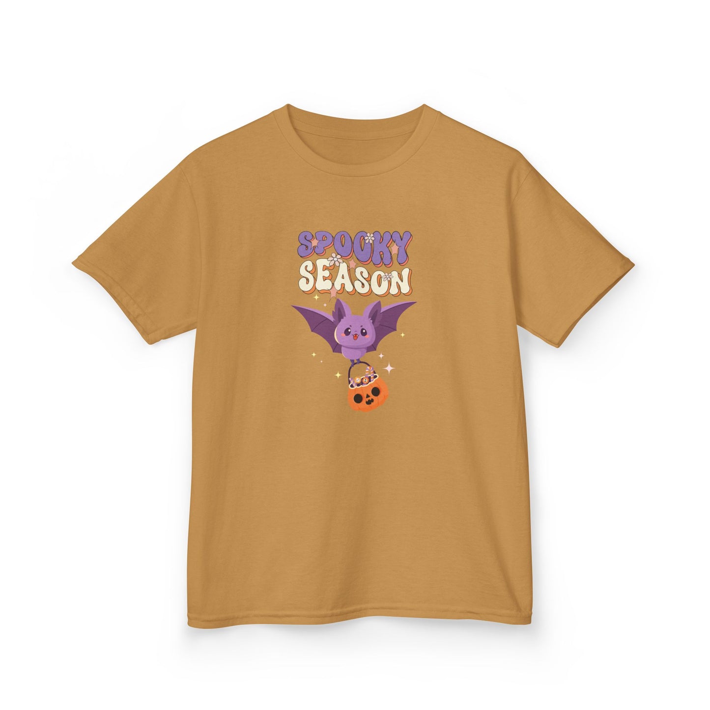 Spooky Season Bat Kids T-Shirt | Cute Halloween Youth Graphic Tee for Boys & Girls