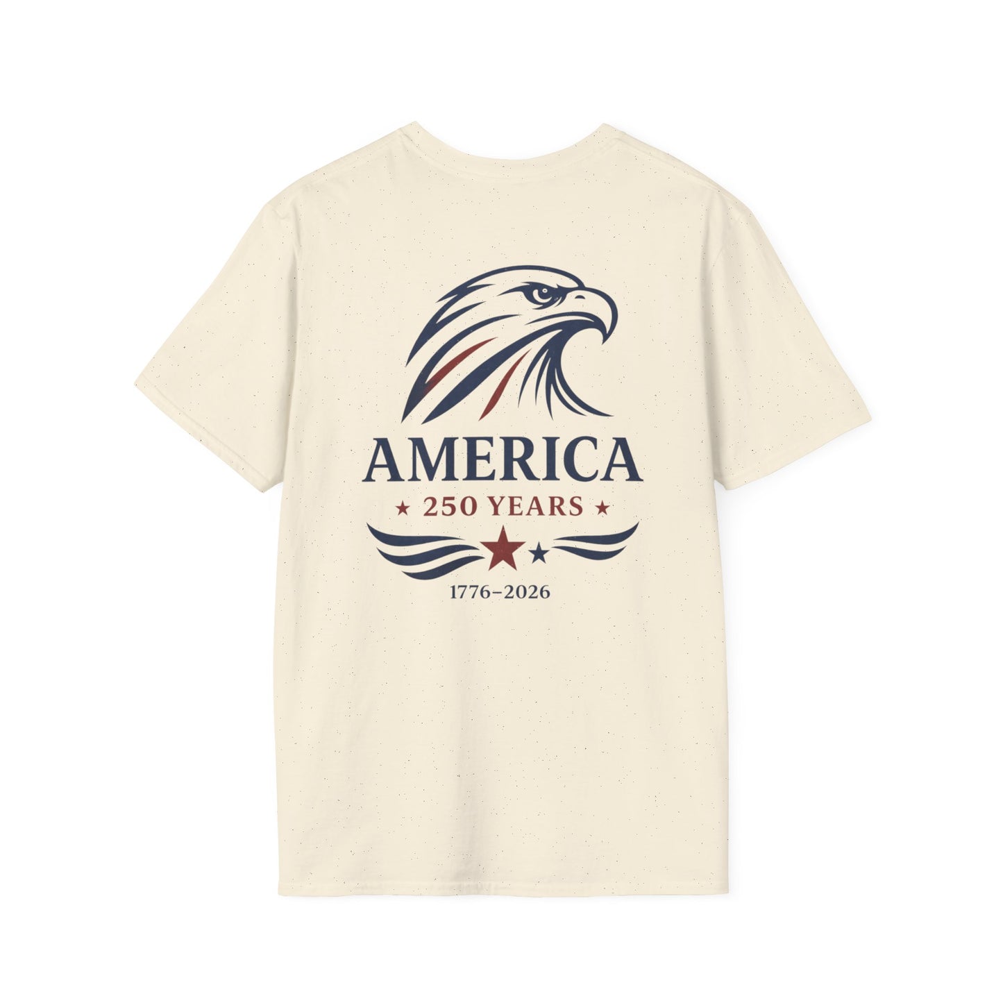 America 250 Years Shirt, Eagle Front & Back Graphic Tee, 1776 2026 Patriotic Shirt, Vintage USA 4th of July Tee