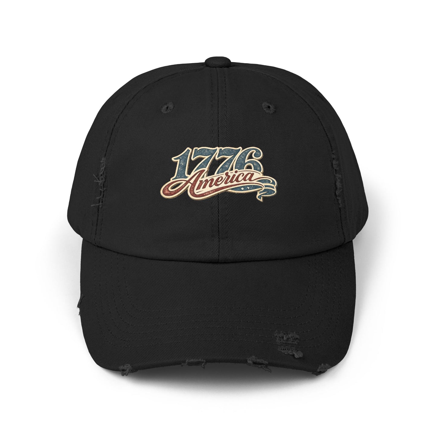 America 1776 Distressed Cap • Patriotic Vintage Hat • Americana Baseball Cap • Unisex Graphic Hat