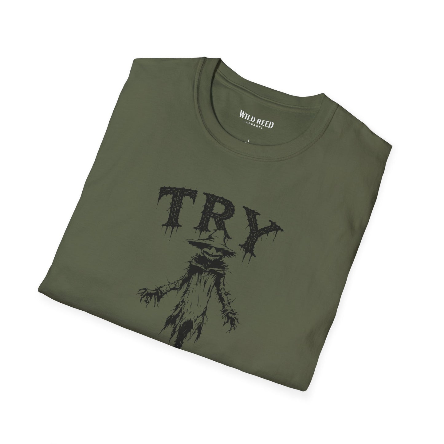 Try Me Creepy Scarecrow Halloween T-Shirt