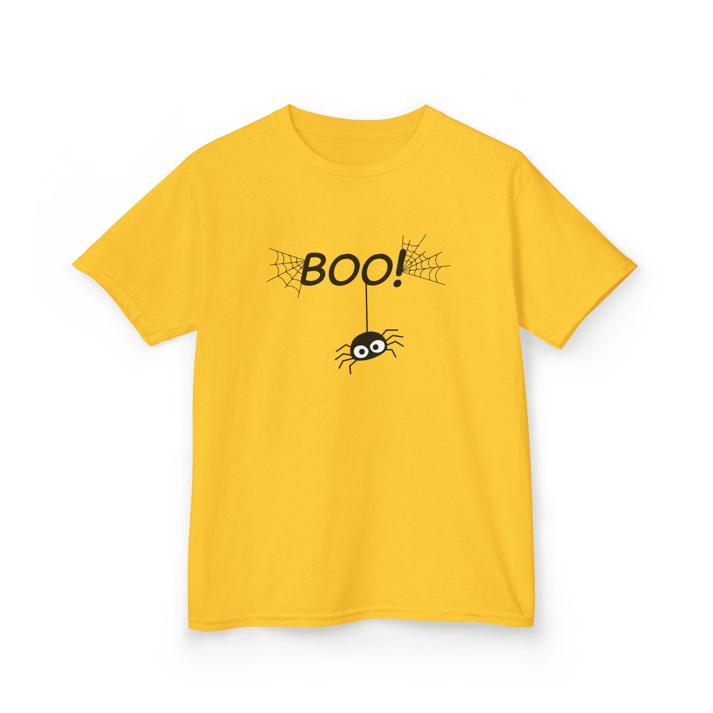 Boo Spider Kids T-Shirt | Cute Halloween Spider Youth Graphic Tee for Boys & Girls