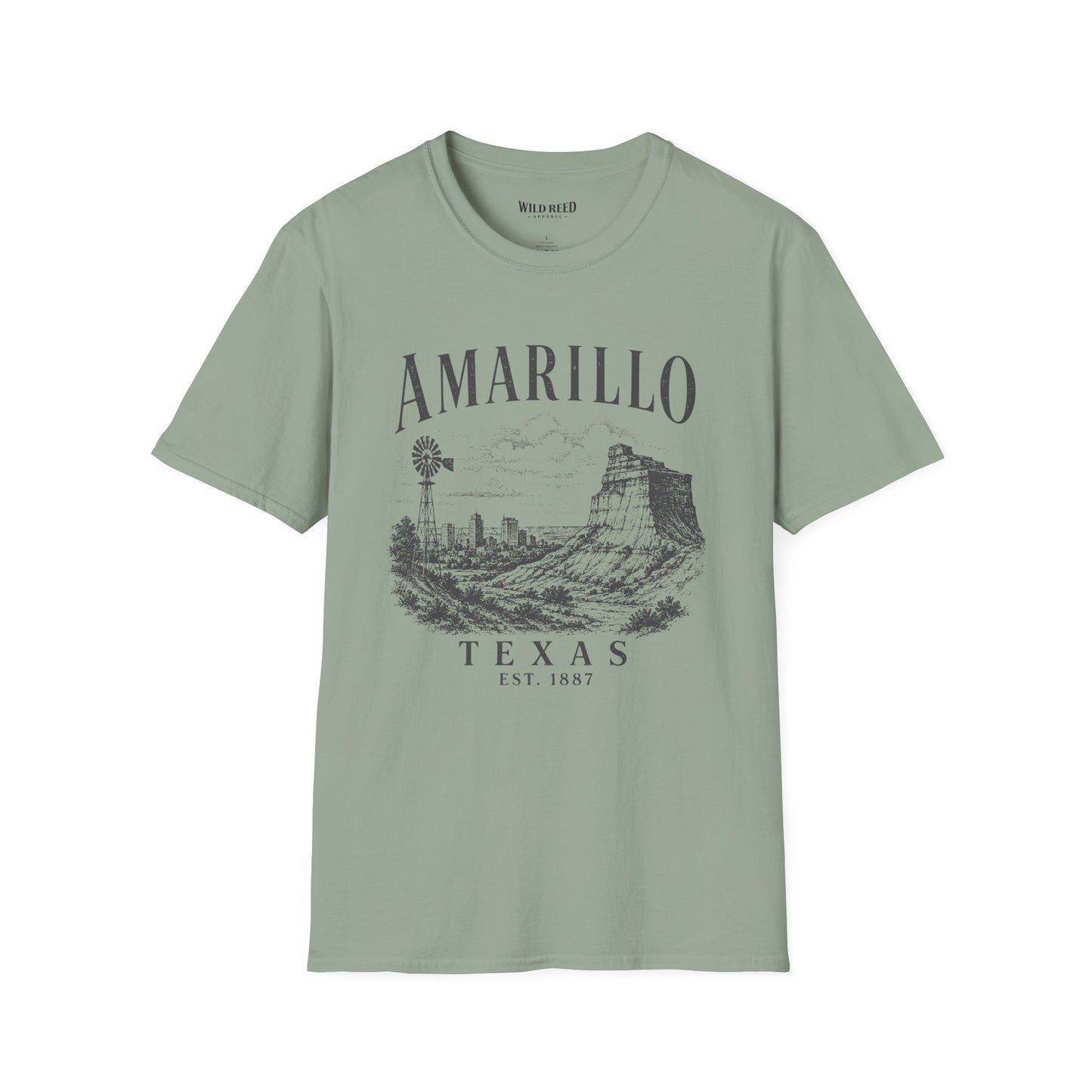 Amarillo Texas Vintage Palo Duro Canyon Graphic T-Shirt | Gildan 64000 Unisex Tee