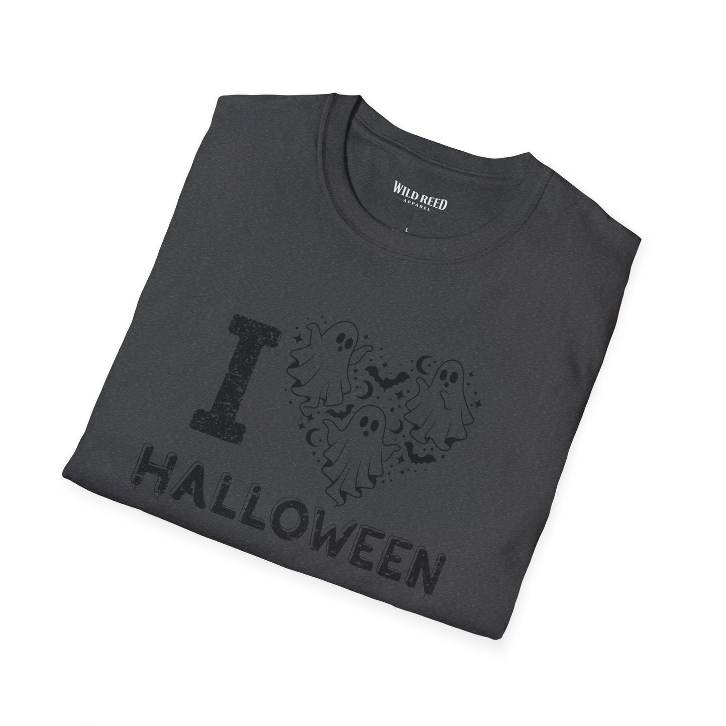 I Love Halloween Ghost Heart T-Shirt