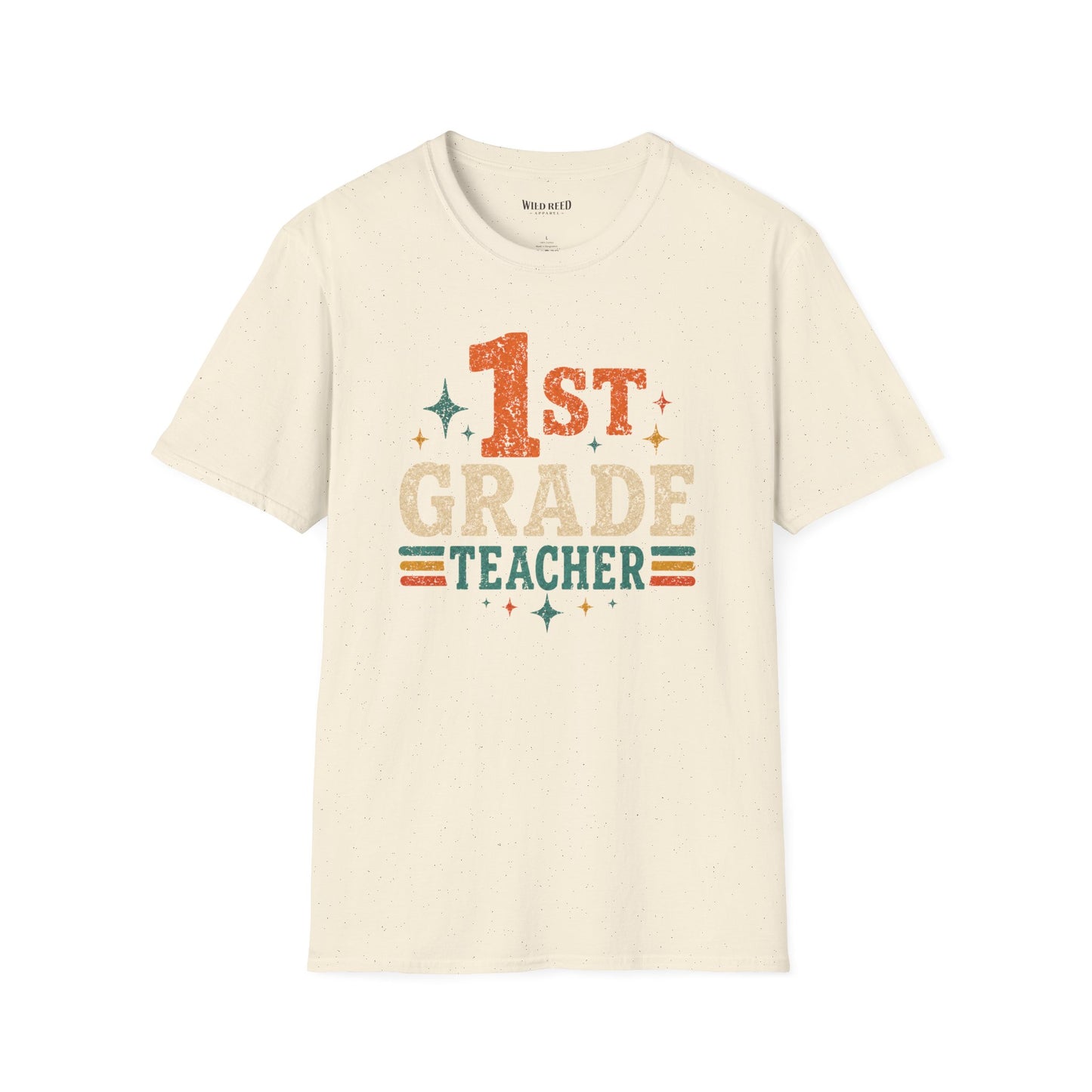1st Grade Teacher Shirt | Back to School Teacher Tee | Retro Grade Level Graphic T-Shirt