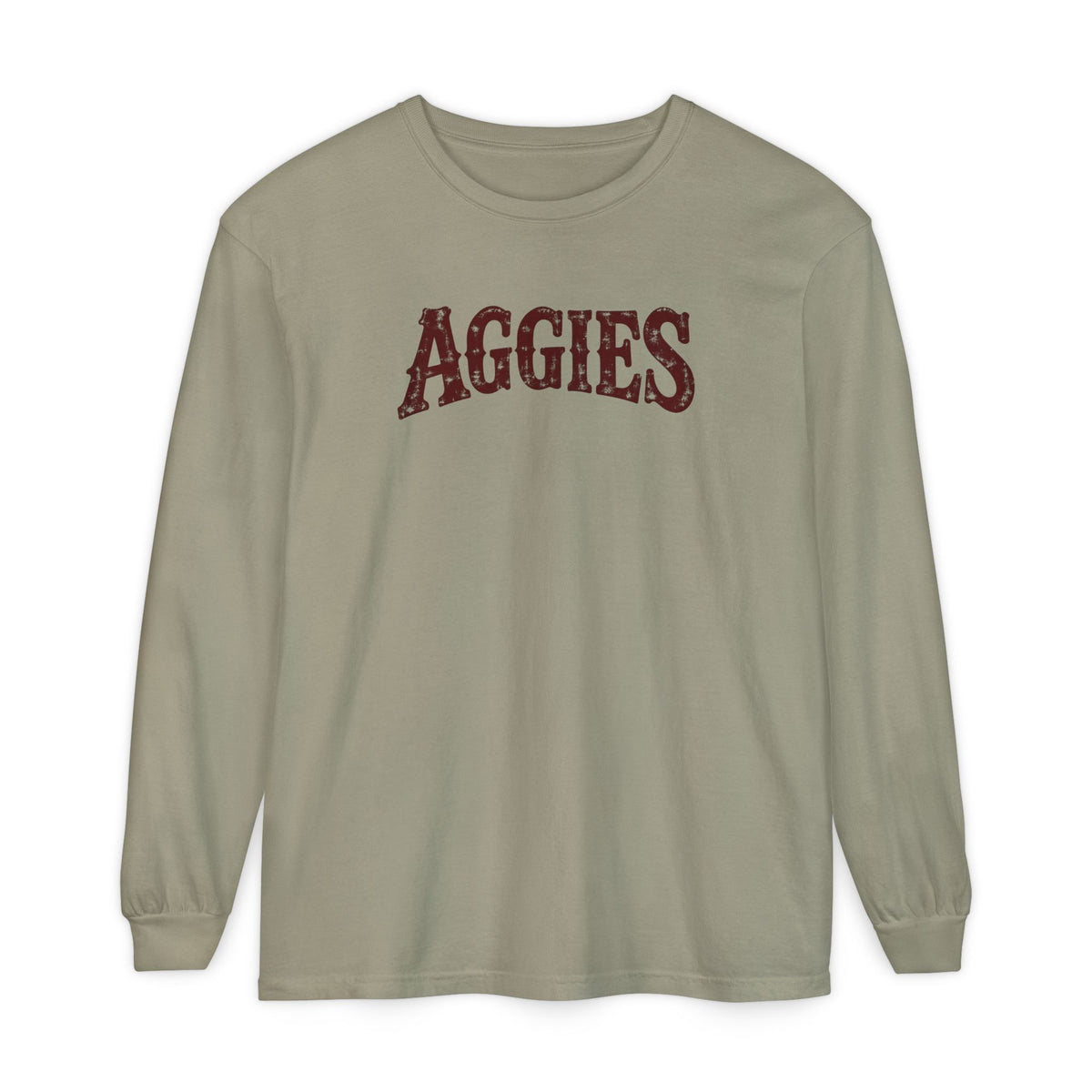 Aggies Vintage Collegiate Long Sleeve Tee | Comfort Colors 6014