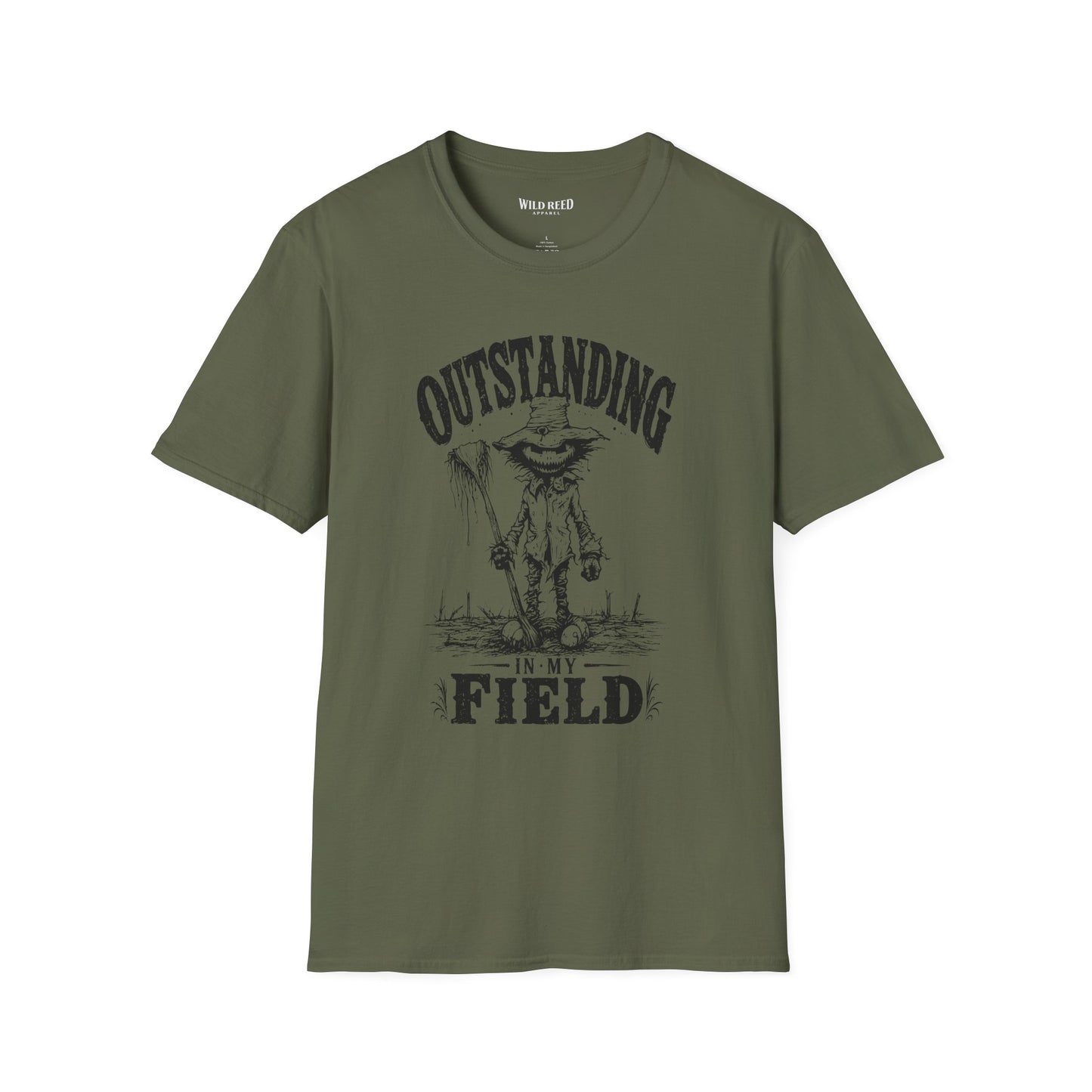 Outstanding in My Field Scarecrow Halloween T-Shirt