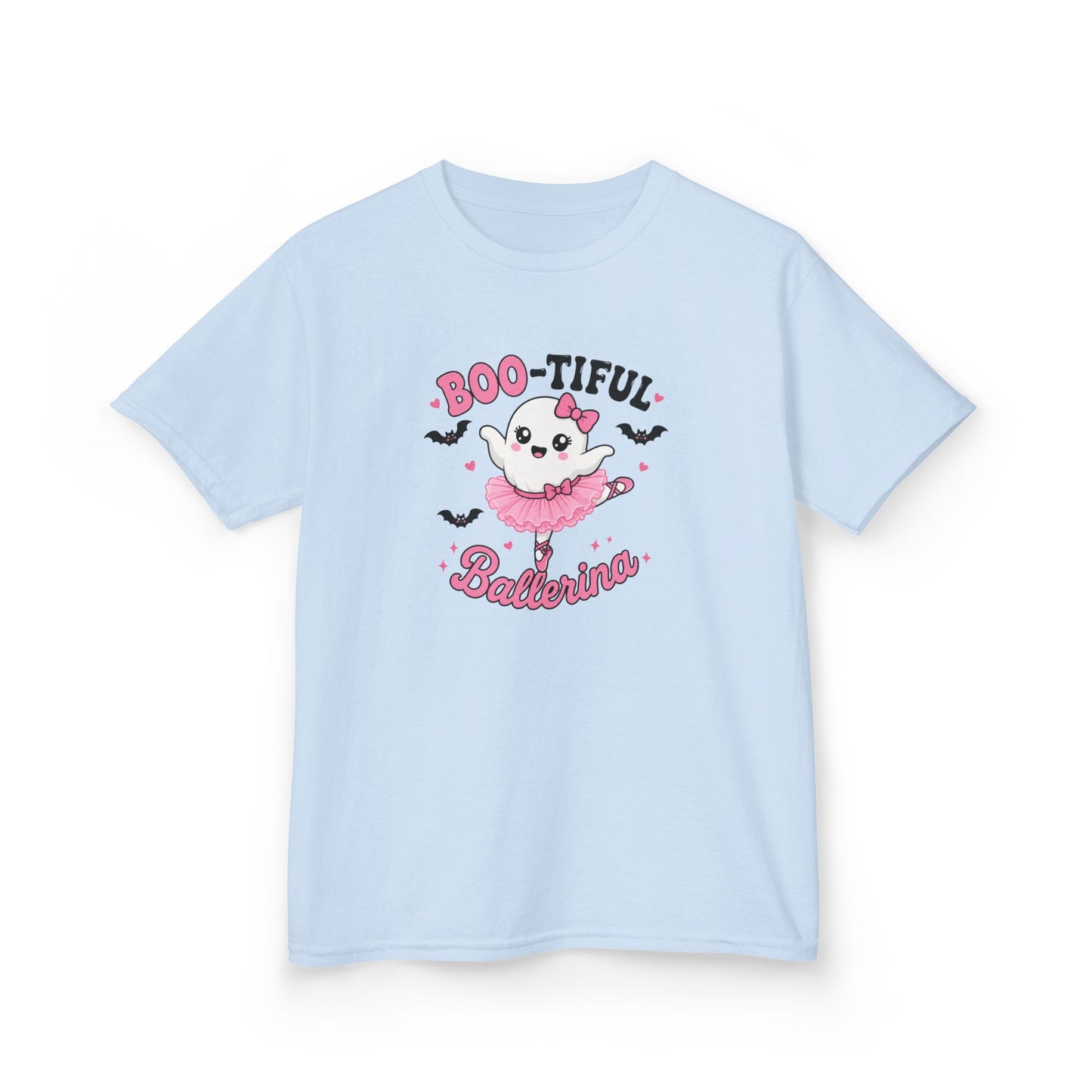 Boo-tiful Ballerina Kids Halloween T-Shirt | Cute Ghost Ballet Tee for Girls