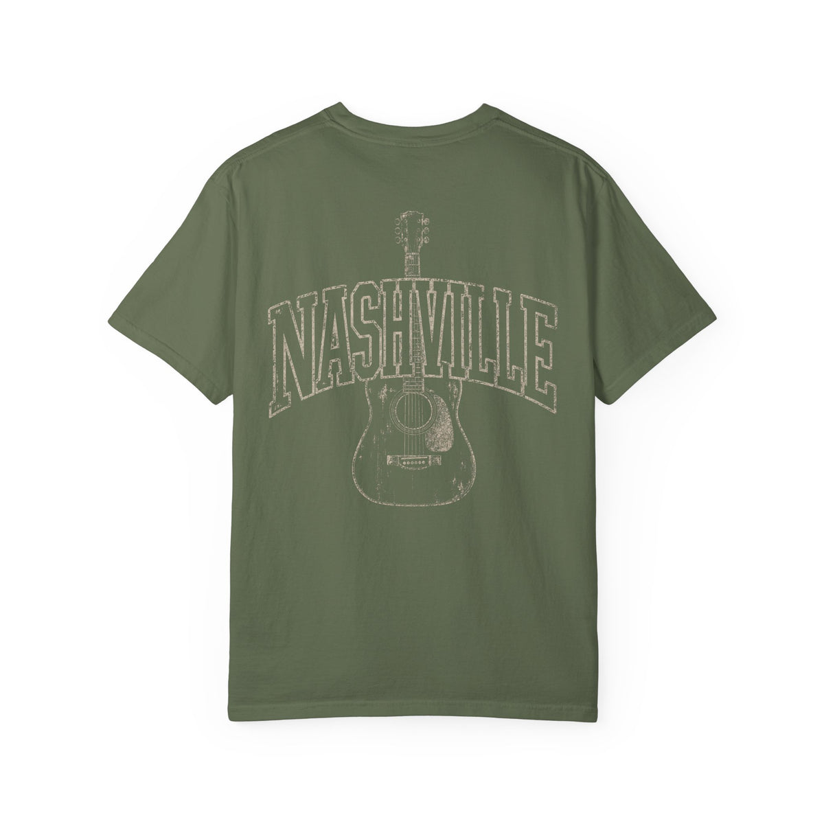 Nashville Guitar Graphic Tee | Vintage Country Music Shirt | Front & Back Print