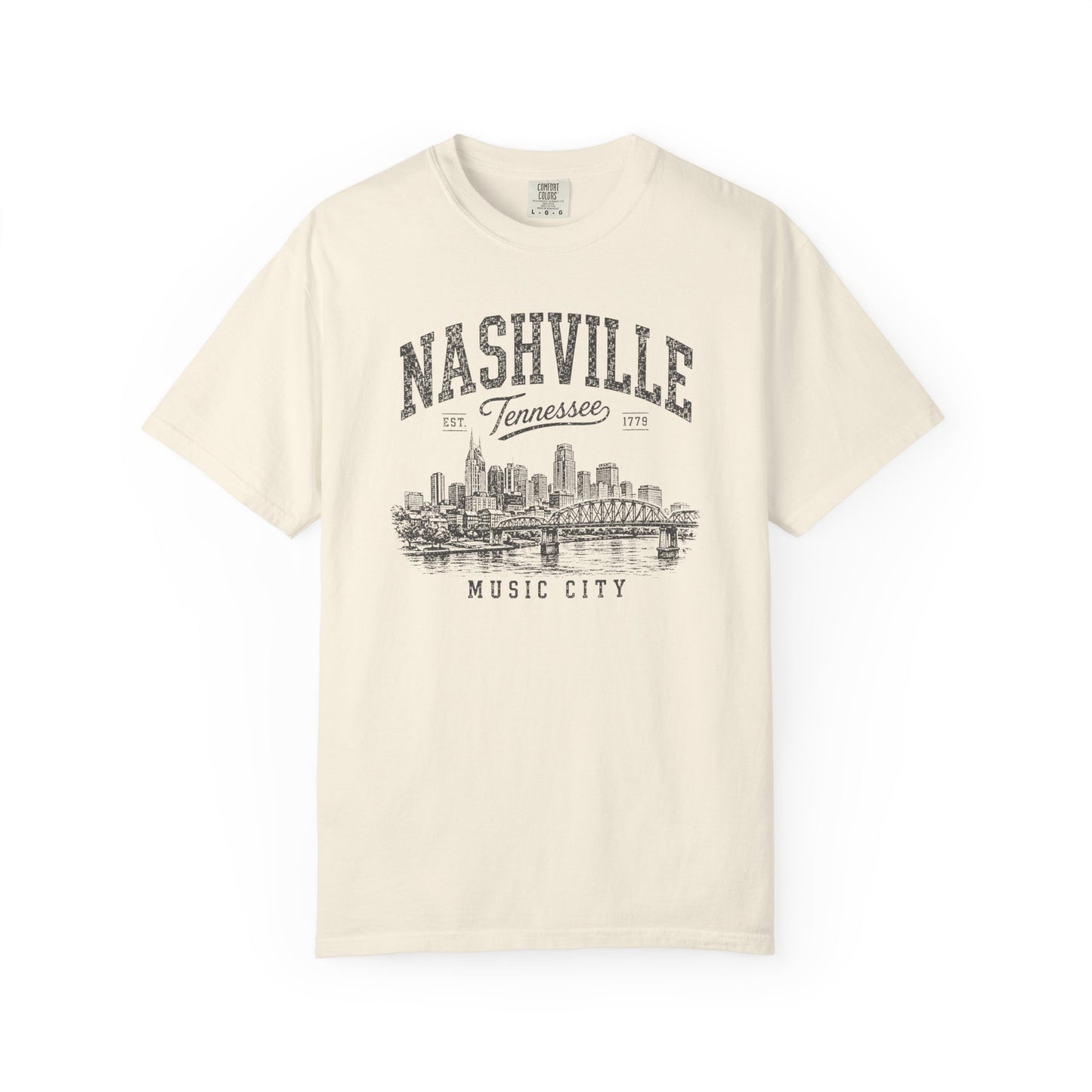 Nashville Tennessee Vintage Graphic T-Shirt | Music City Heritage Tee