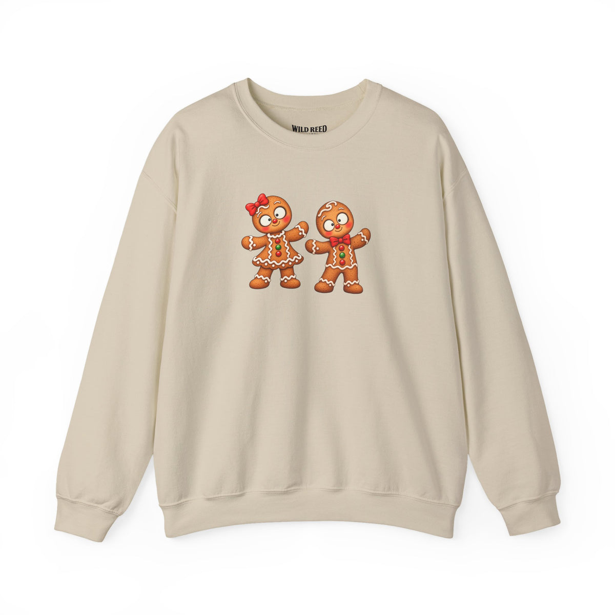 Gingerbread Couple Christmas Sweatshirt | Gildan 18000