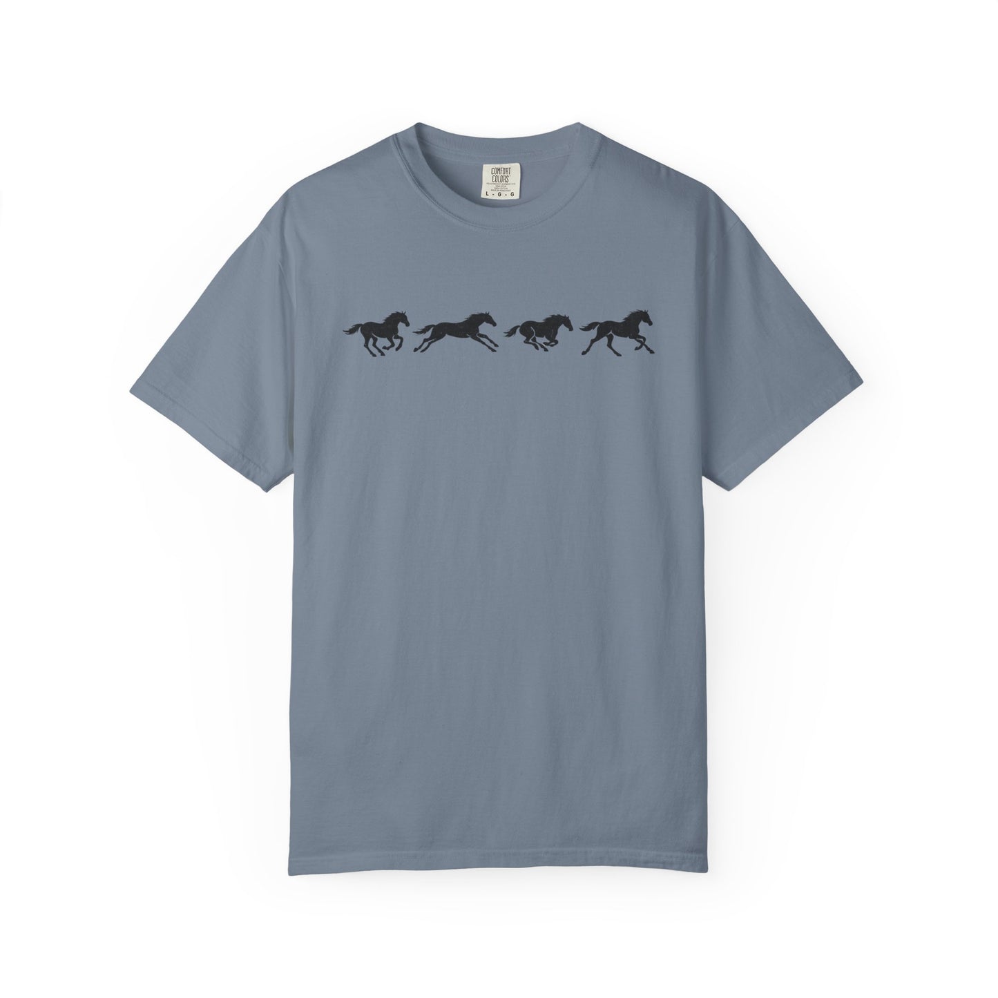 Running Horses Vintage Western Graphic Tee