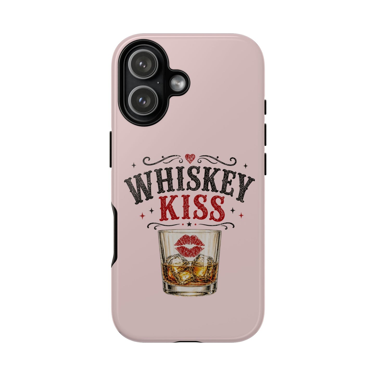 Whiskey Kiss Phone Case, Western Cowgirl Phone Case, Country Girl iPhone & Samsung Case, Cute Whiskey Lover Gift, Matte or Glossy