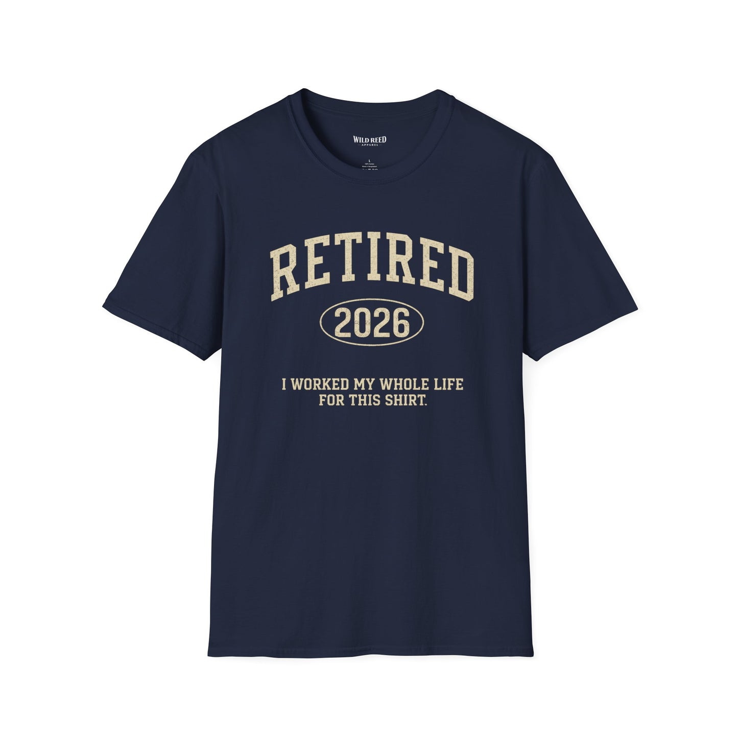 Retired Year Shirt, Personalized Retirement Gift, Funny Retirement Shirt, I Worked My Whole Life for This Shirt, Custom Year Tee