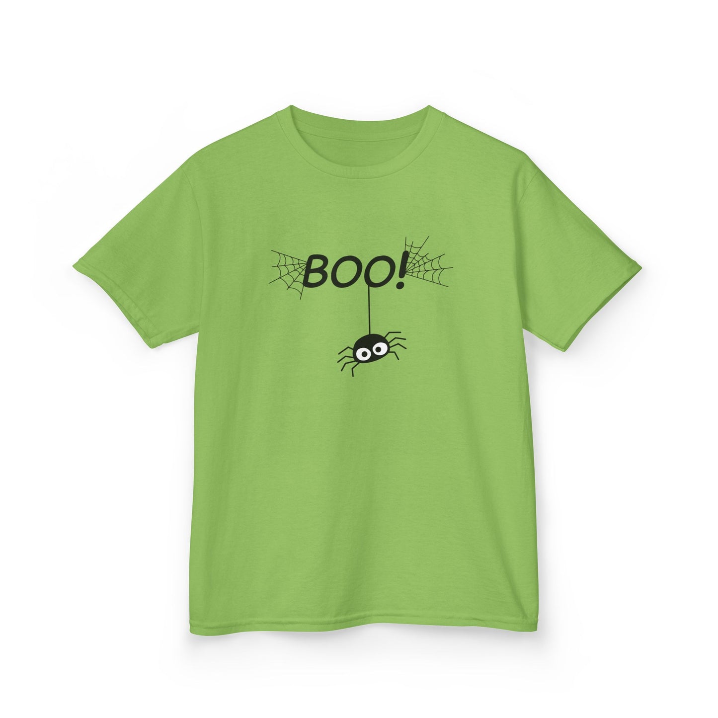Boo Spider Kids T-Shirt | Cute Halloween Spider Youth Graphic Tee for Boys & Girls