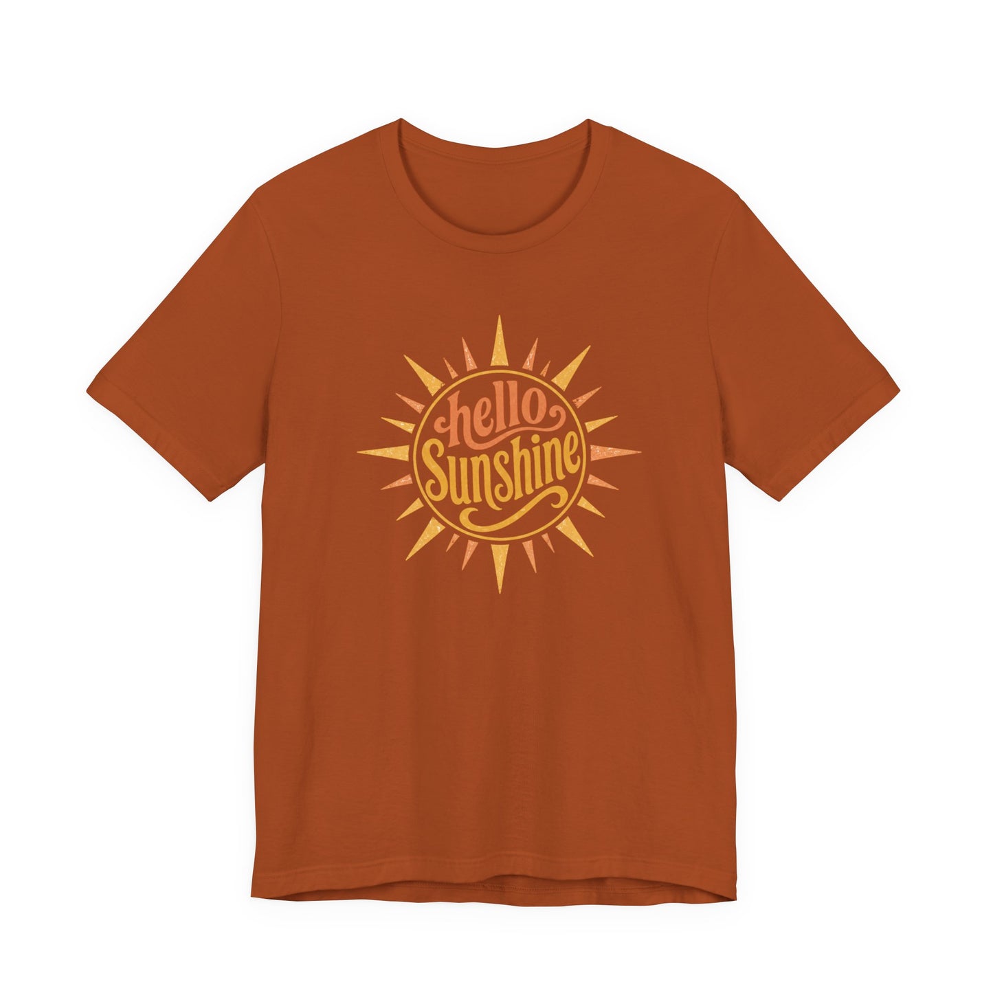 Hello Sunshine Retro Graphic Tee | Bella Canvas Summer Shirt | Vintage Sunshine Shirt | Cute Vacation Tee | Wild Reed Apparel