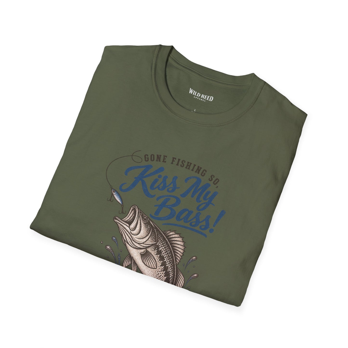 O’Fishally Retired Kiss My Bass Fishing Retirement T-Shirt