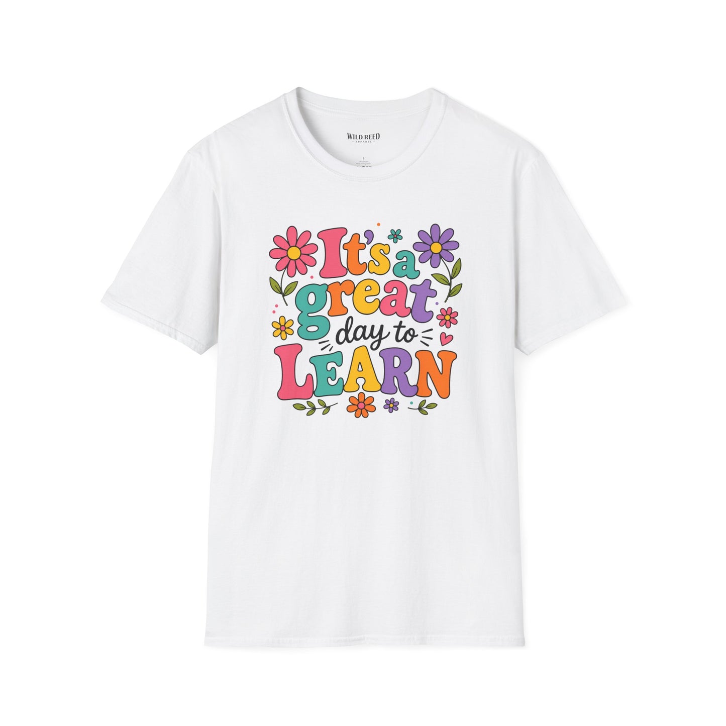 It's a Great Day to Learn Shirt | Teacher Tee | Colorful Back to School Graphic T-Shirt