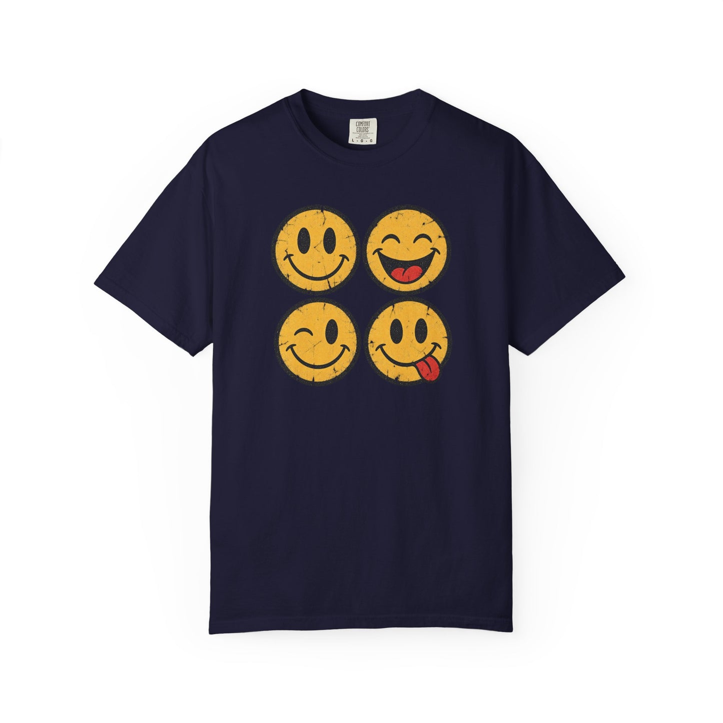 Vintage Happy Faces Graphic Tee