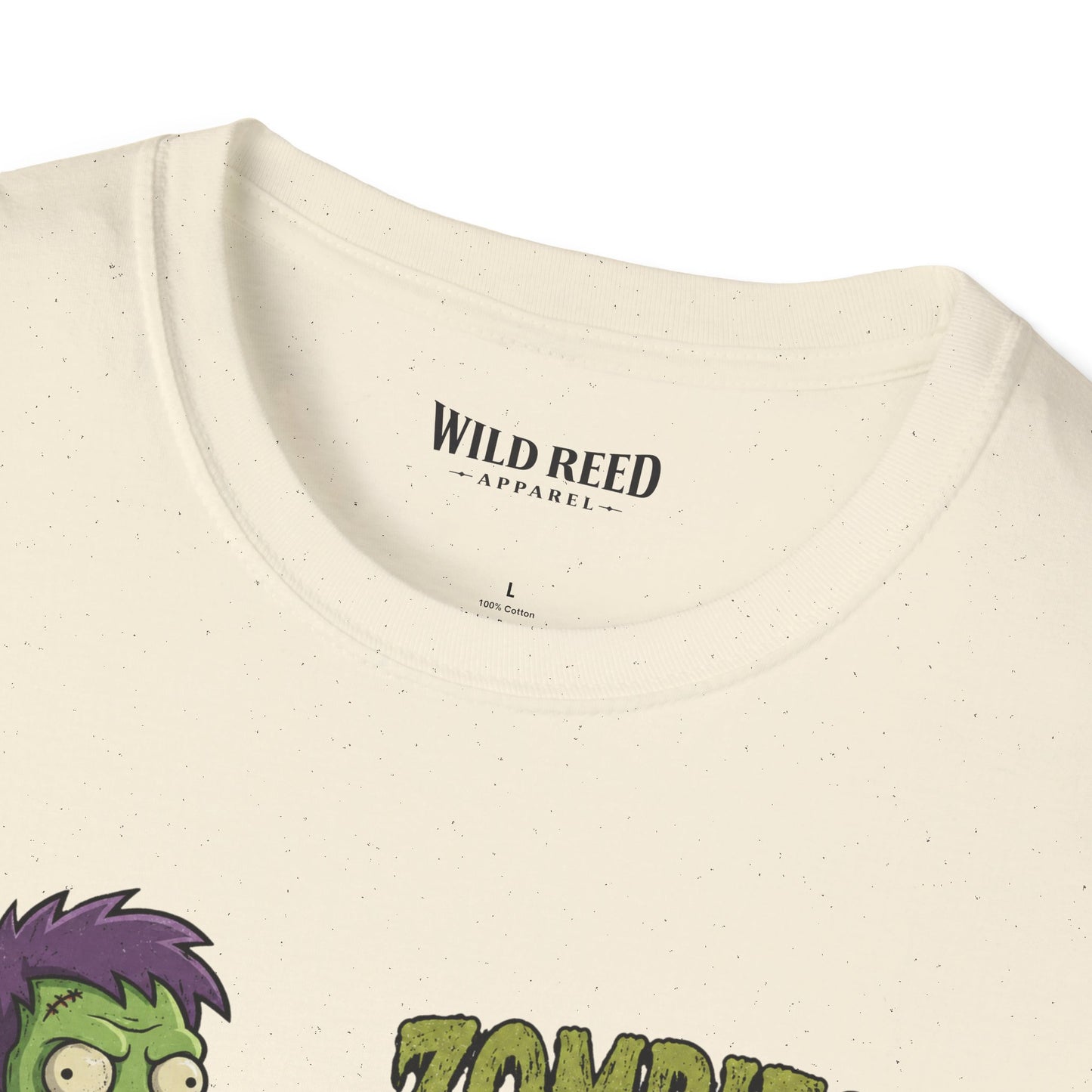 Zombies Eat Brains You’re Safe Funny Zombie Graphic Tee