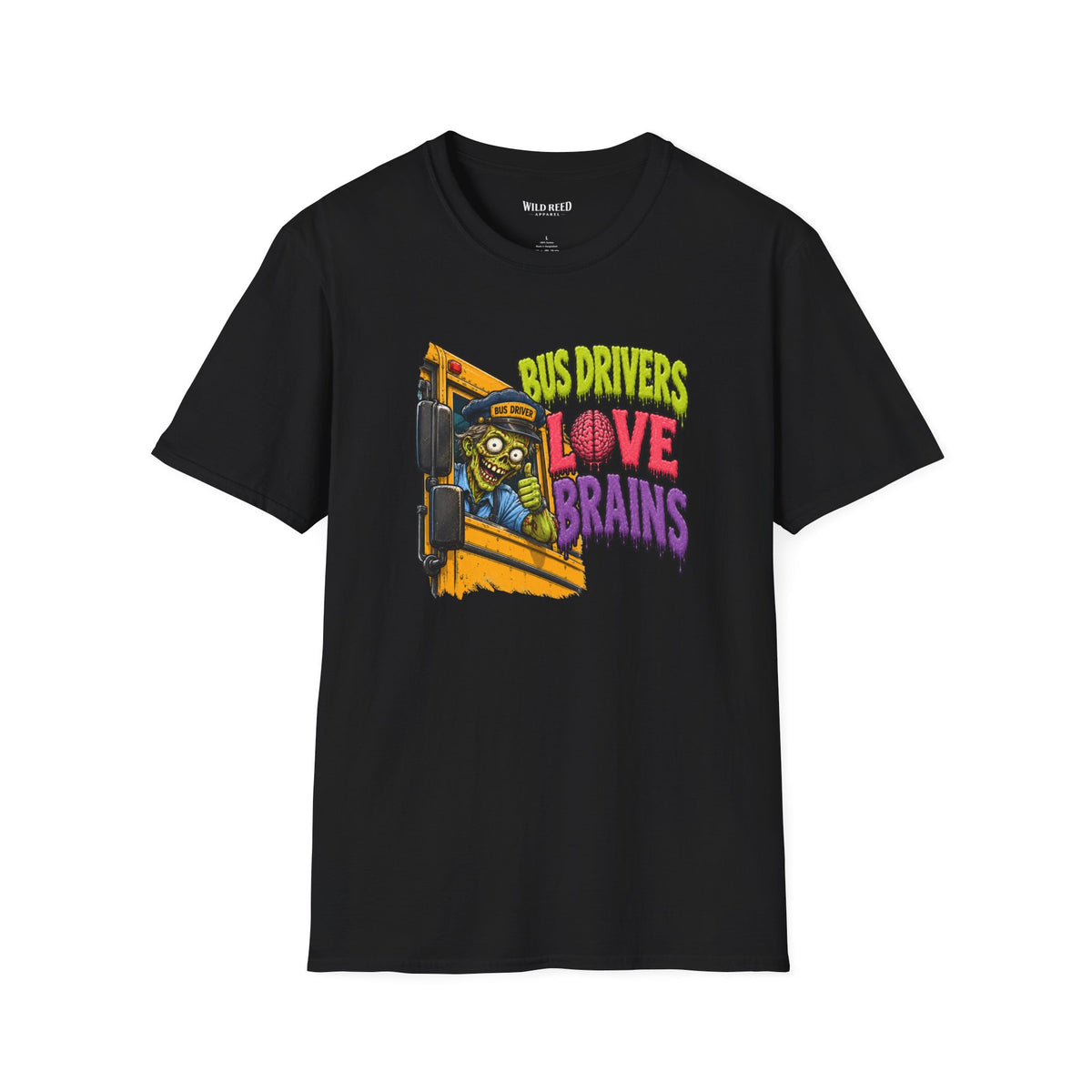 Bus Drivers Love Brains Shirt | Funny Halloween Bus Driver Tee
