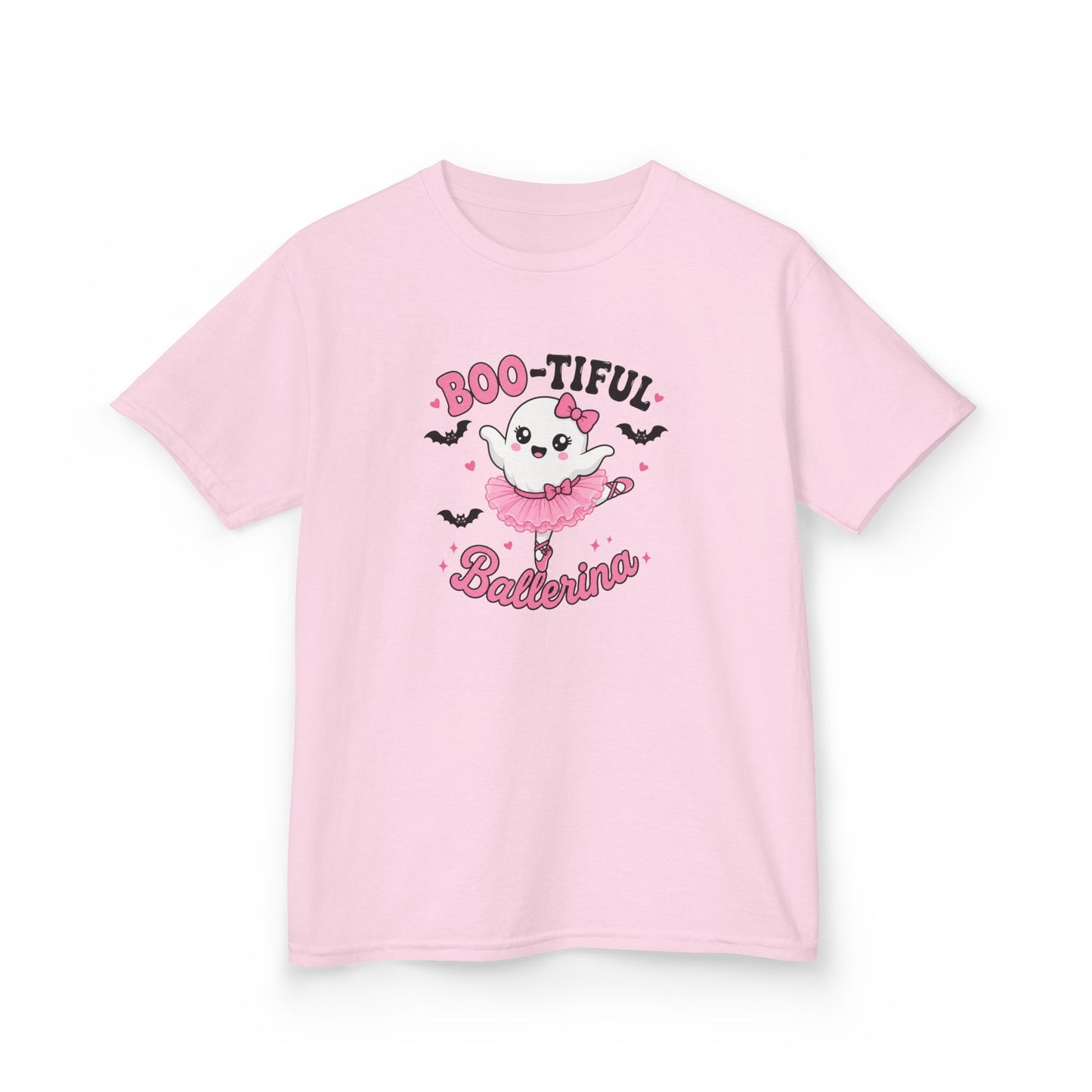 Boo-tiful Ballerina Kids Halloween T-Shirt | Cute Ghost Ballet Tee for Girls