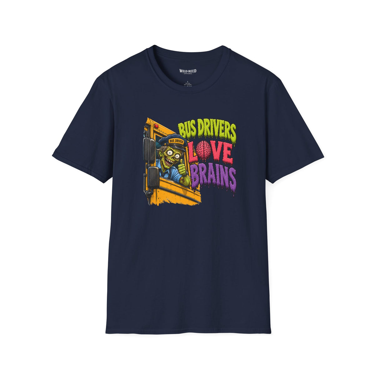 Bus Drivers Love Brains Shirt | Funny Halloween Bus Driver Tee