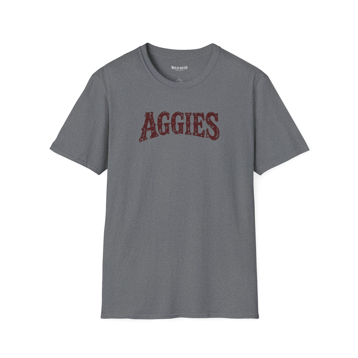 Aggies Vintage Collegiate Graphic Tee | Maroon Game Day Shirt