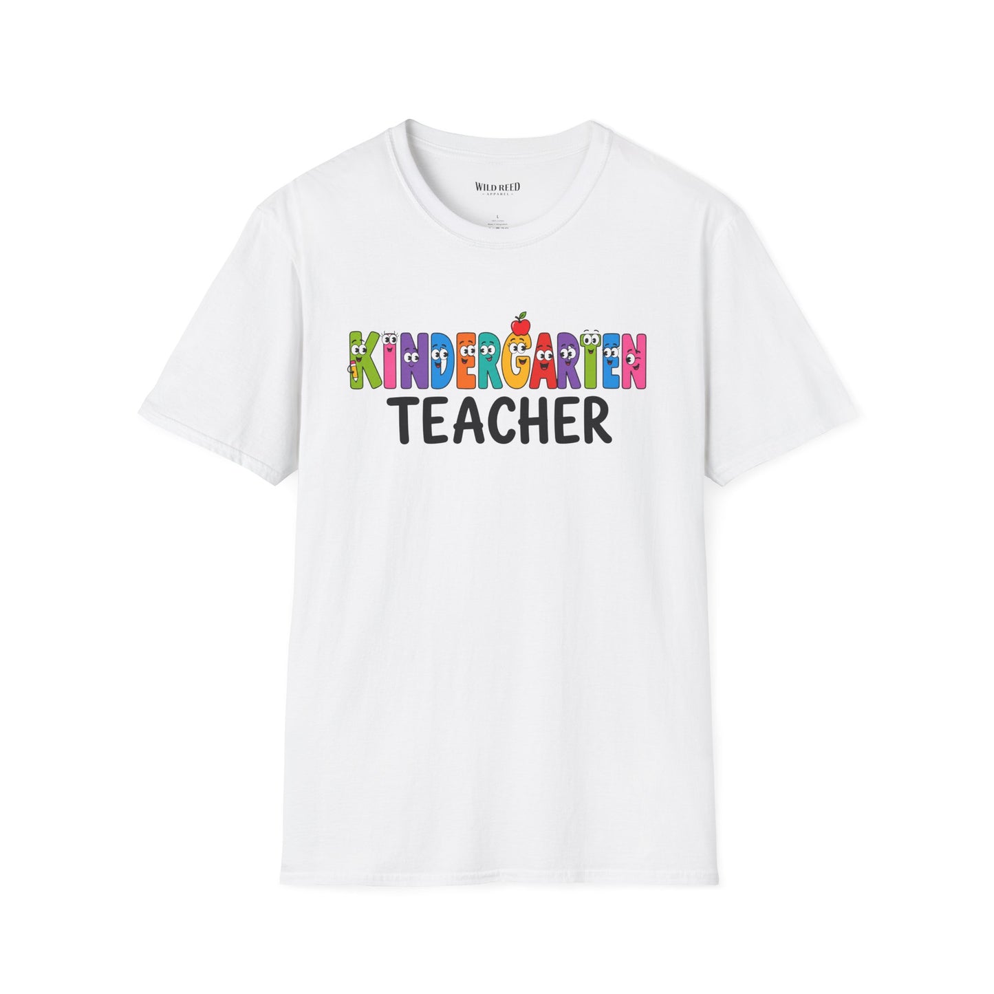 Kindergarten Teacher Shirt | Colorful Teacher Tee | Back to School Graphic T-Shirt