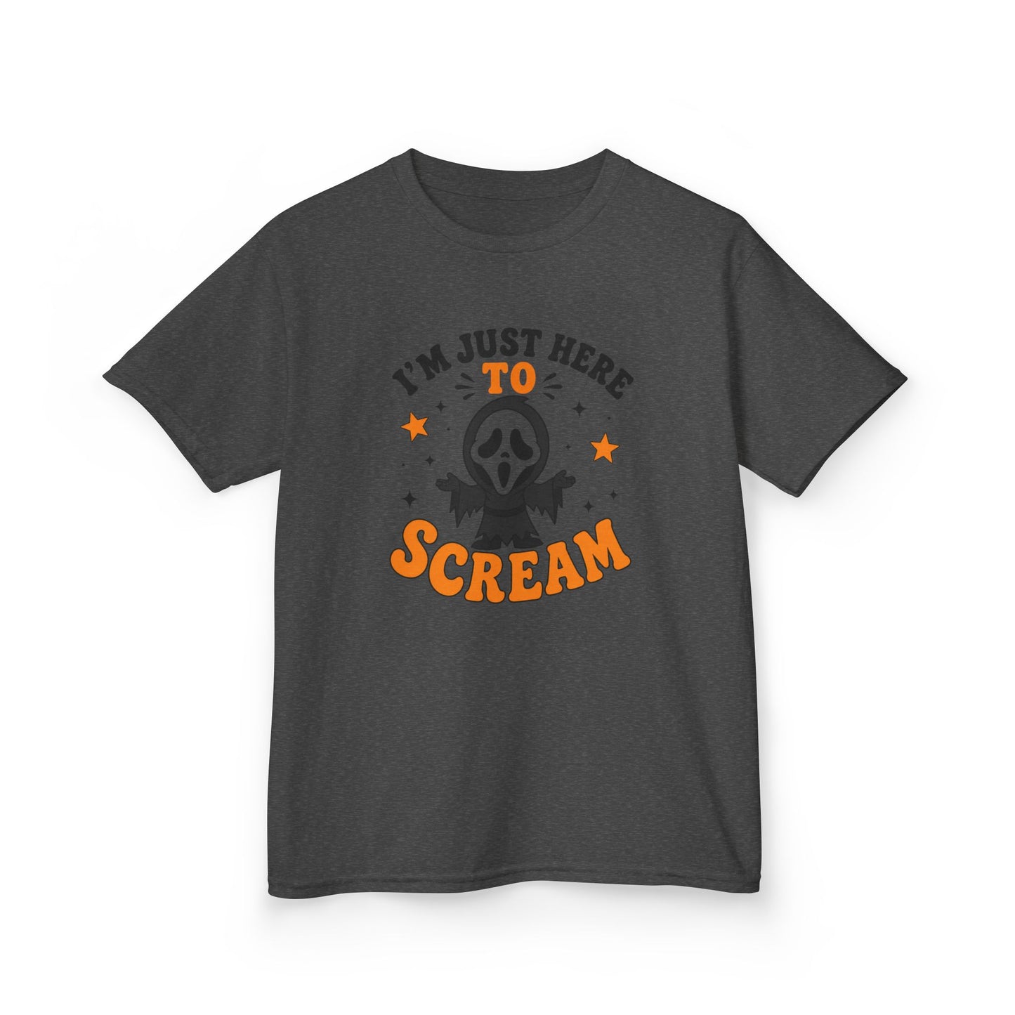 I'm Just Here to Scream Kids Shirt
