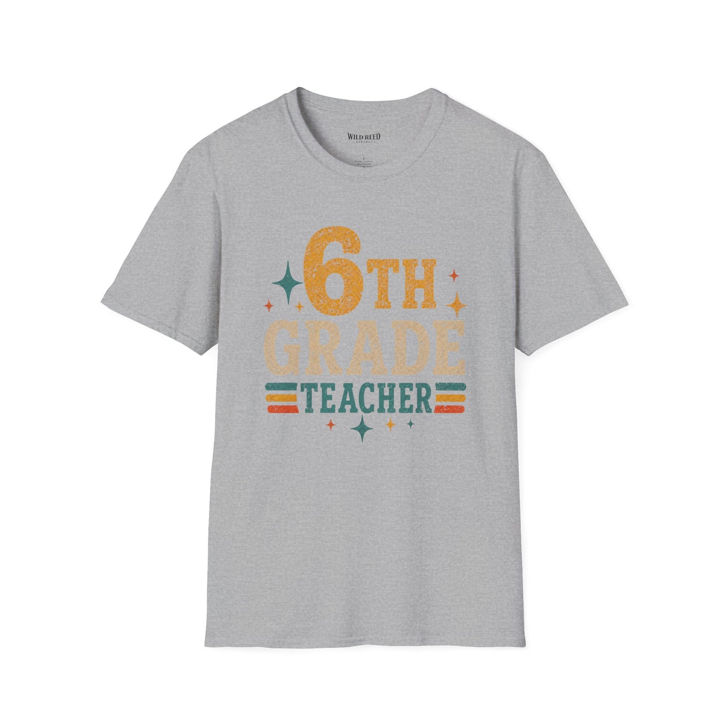 6th Grade Teacher Shirt, Retro Teacher Tee, Sixth Grade Shirt, Back to School Shirt, Teacher Gift, Classroom Shirt, Educator Tee